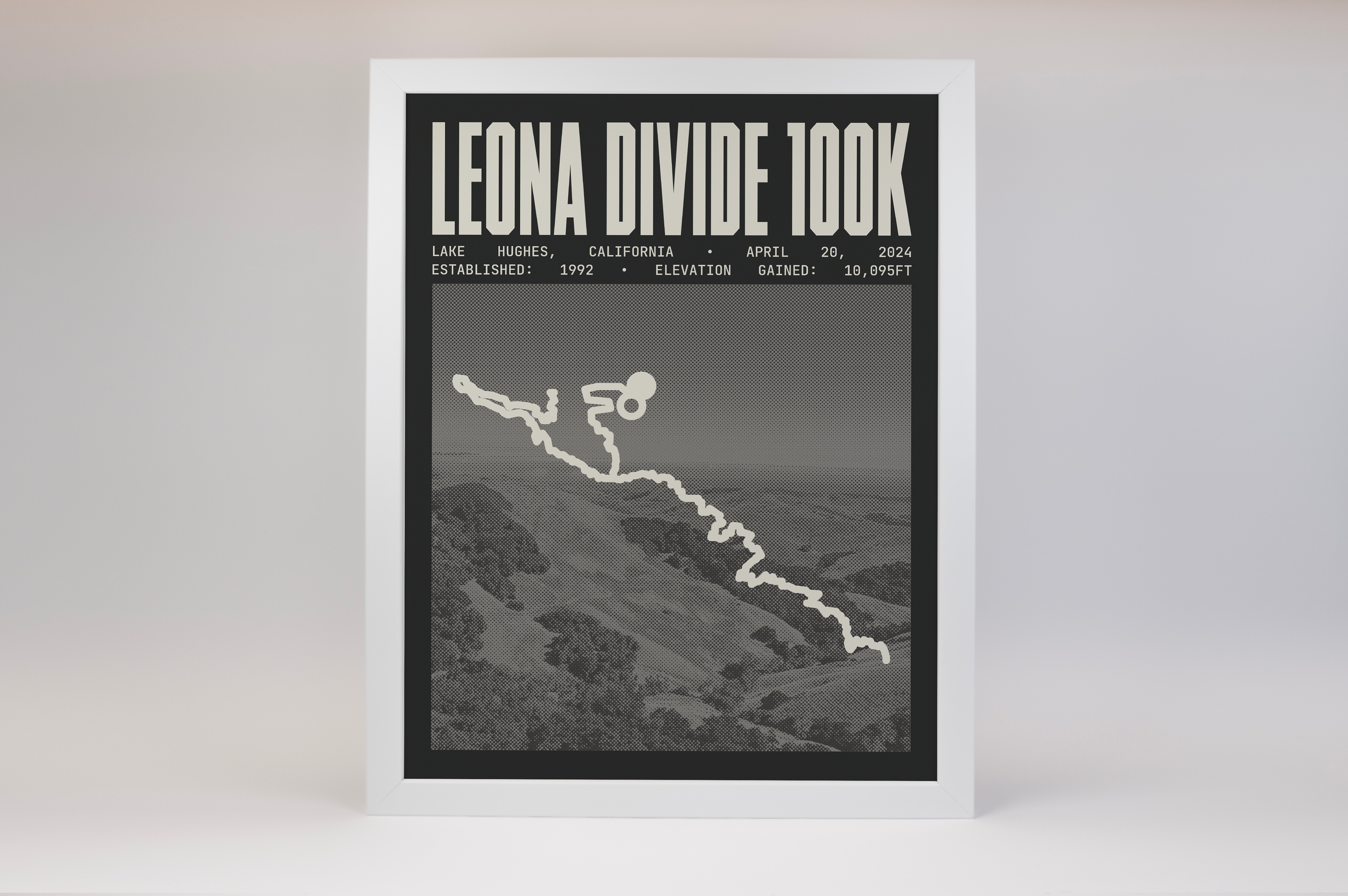 Leona Divide 100K Endurance Run Poster