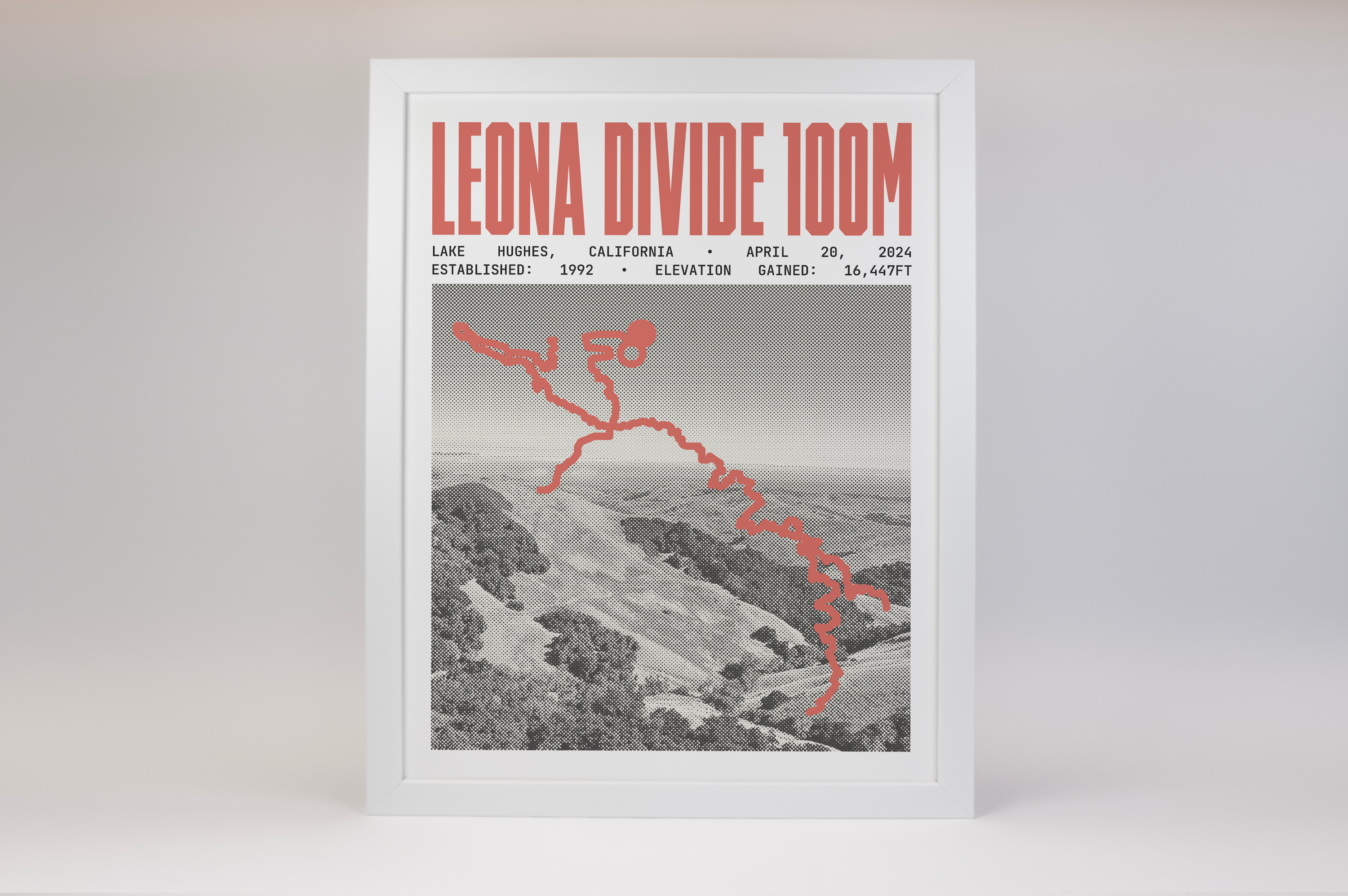 Leona Divide 100 Mile Endurance Run Poster