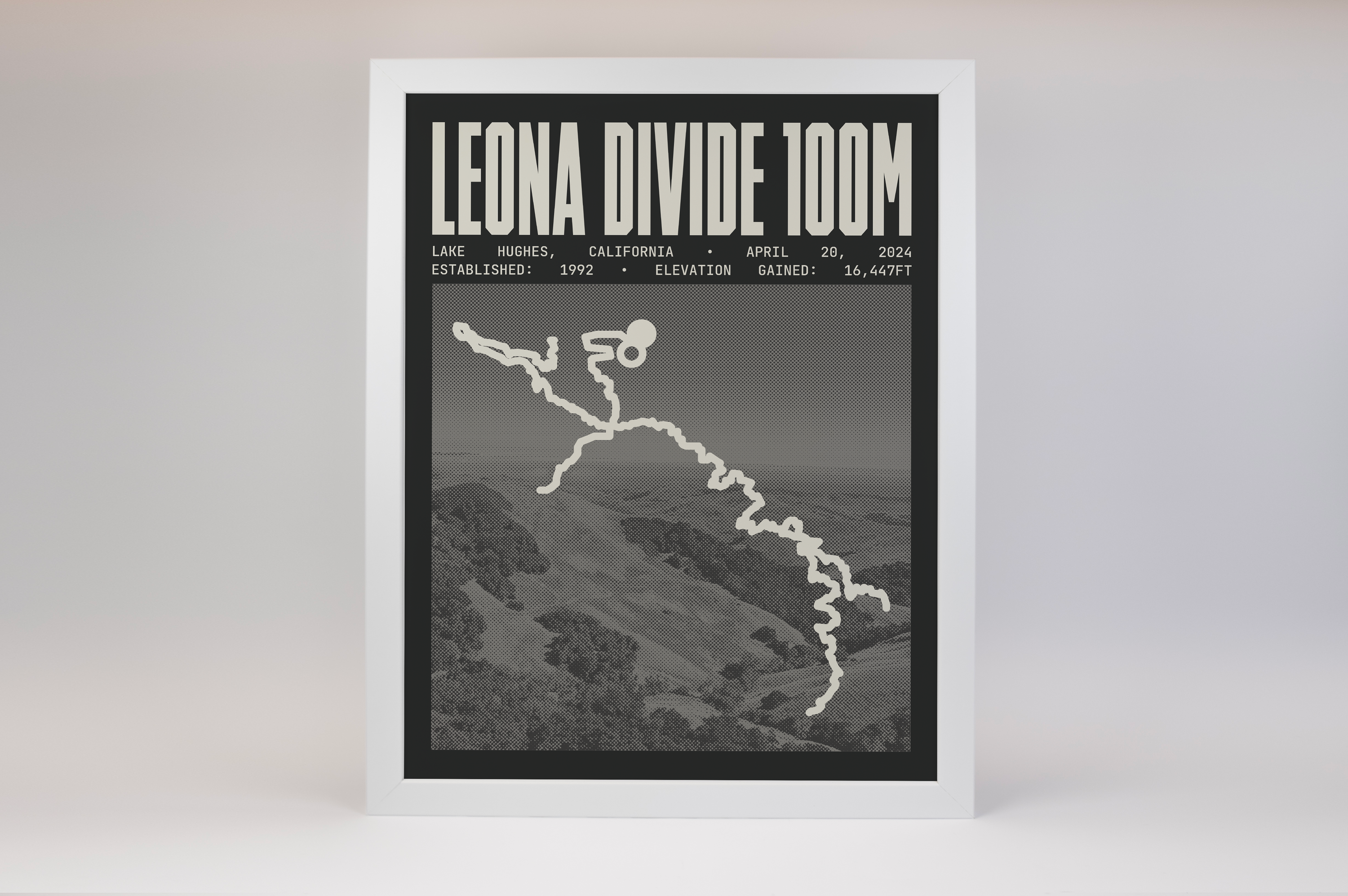 Leona Divide 100 Mile Endurance Run Poster