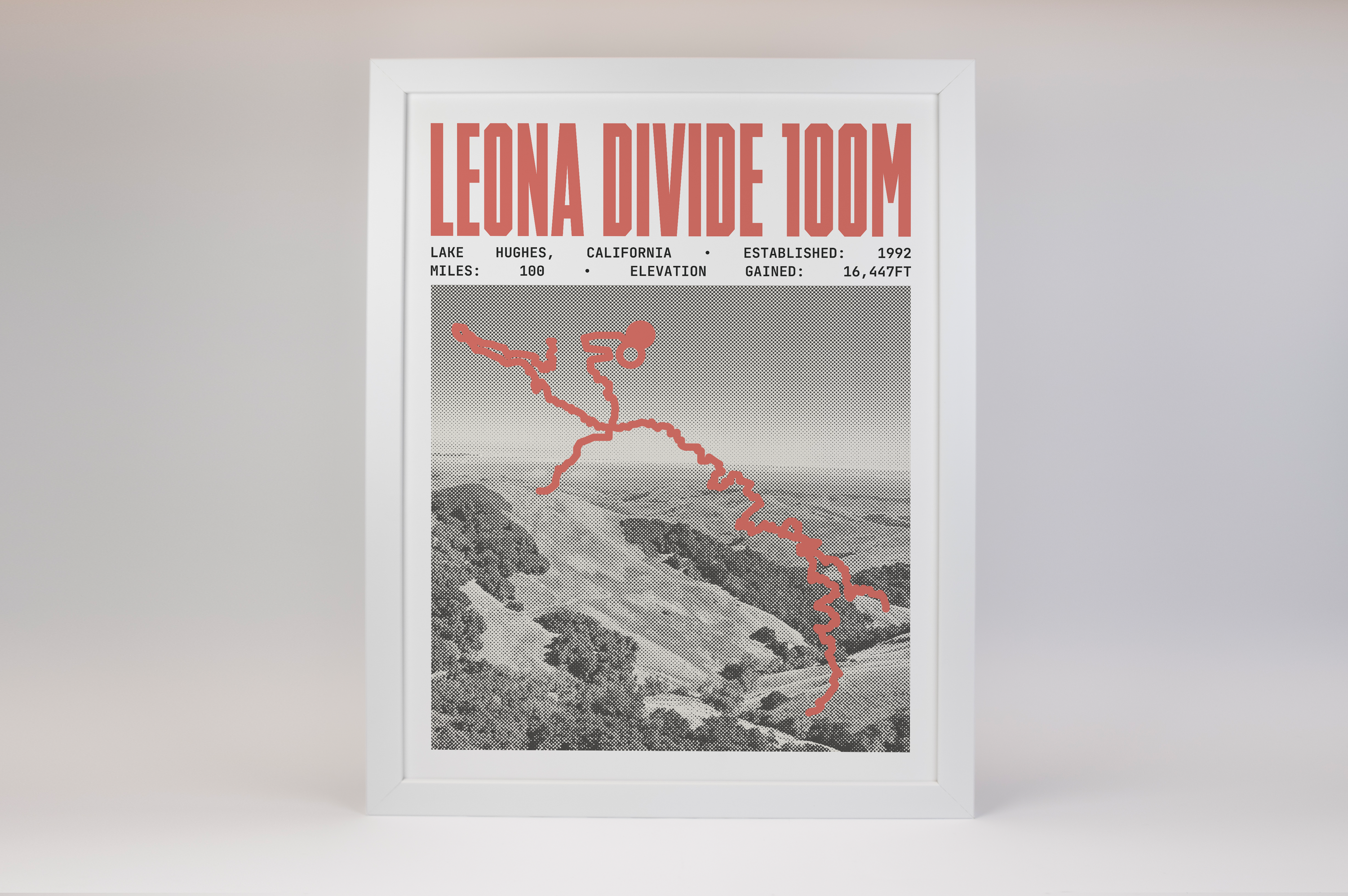 Leona Divide 100 Mile Endurance Run Poster