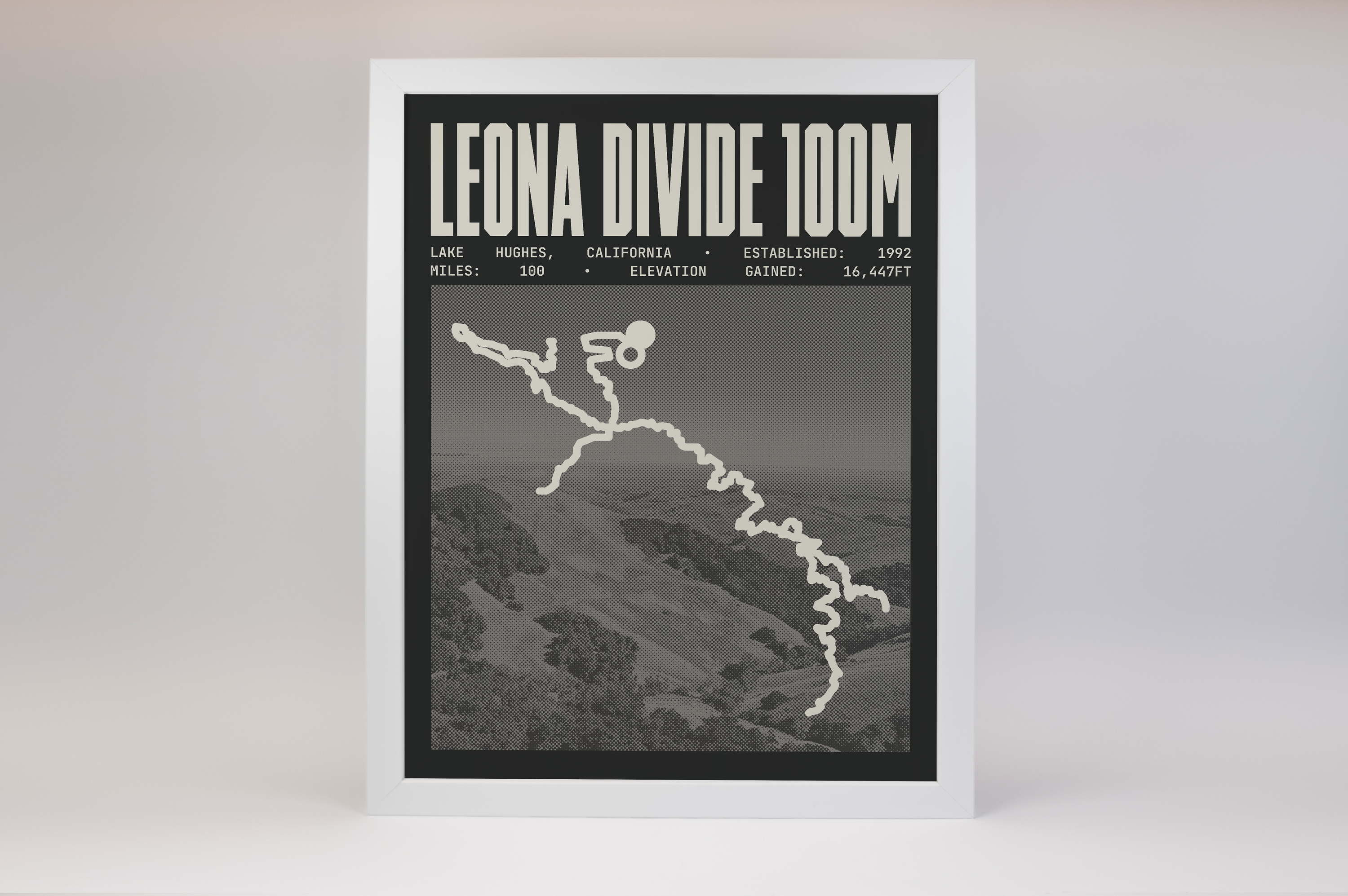 Leona Divide 100 Mile Endurance Run Poster