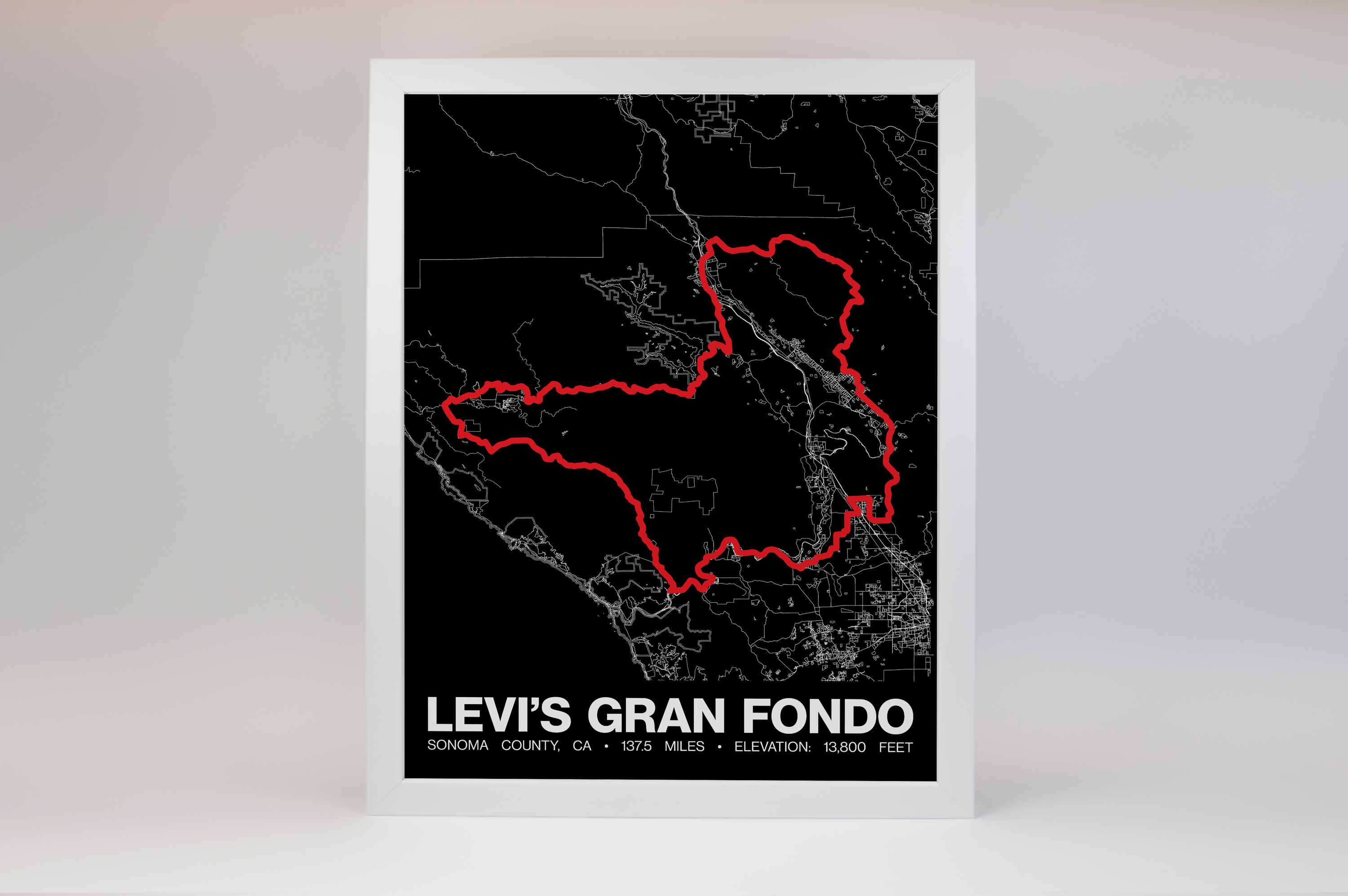 Levi’s Gran Fondo Poster - Grid Style