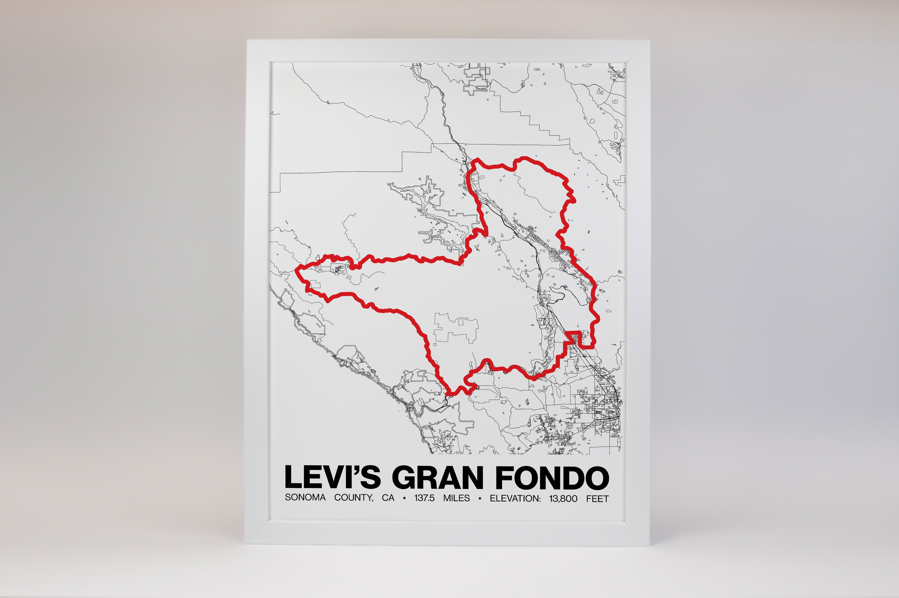 Levi’s Gran Fondo Poster - Grid Style