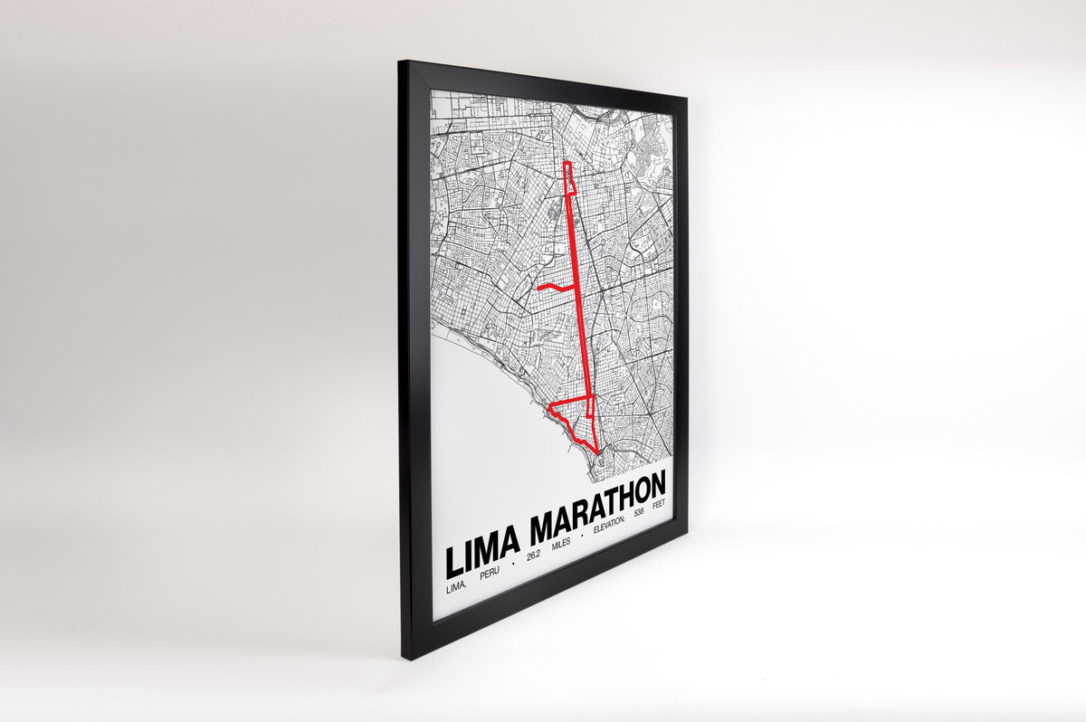 Lima Marathon Poster - Grid Style
