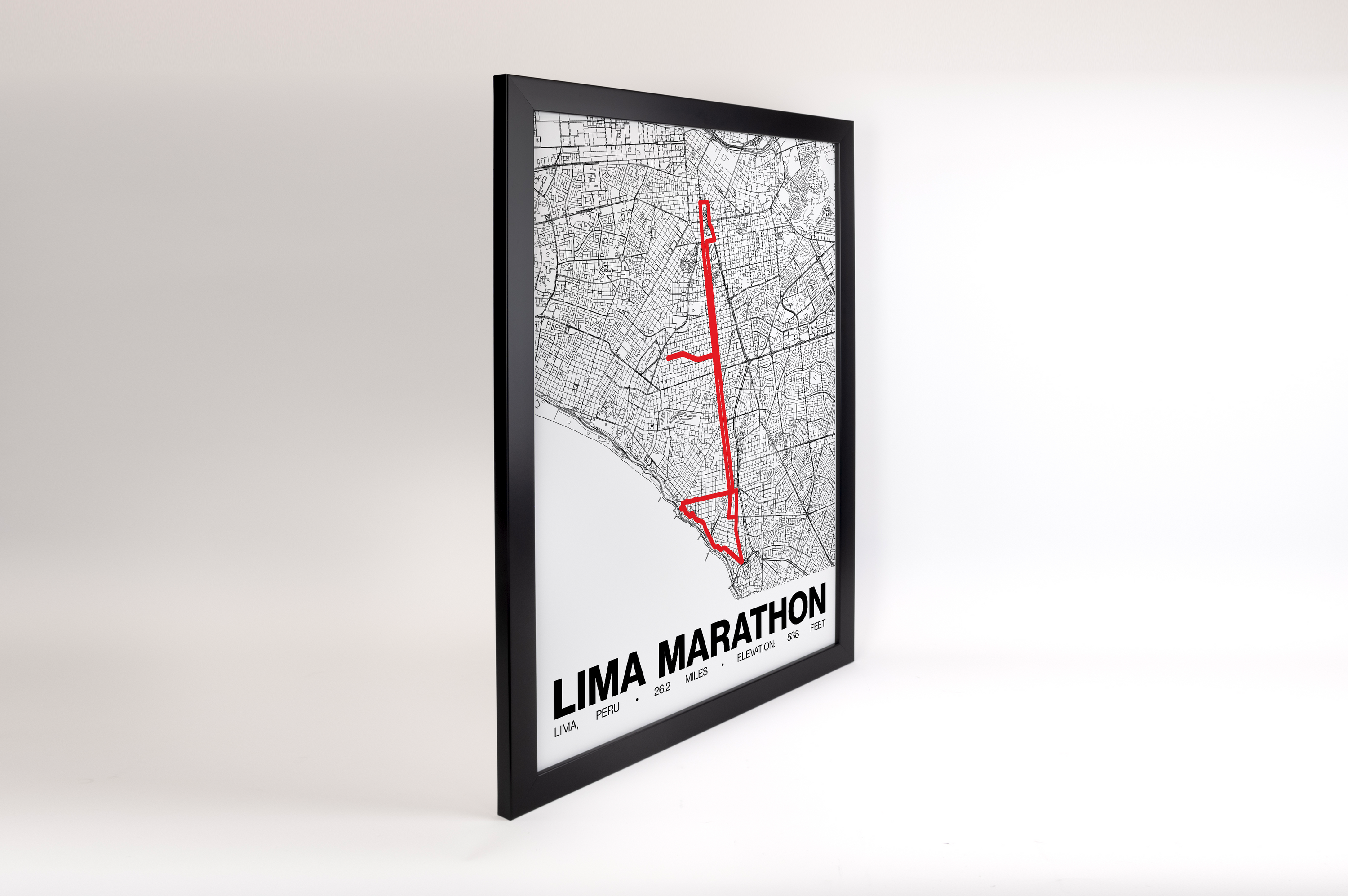 Lima Marathon Poster - Grid Style