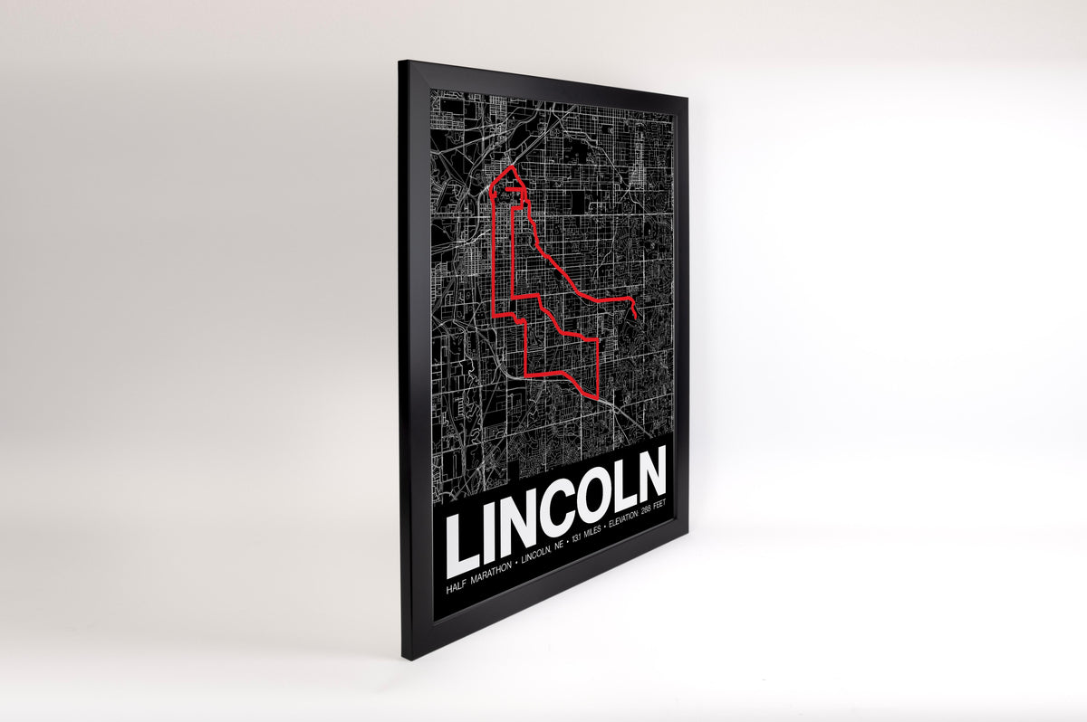 Lincoln Half Marathon Poster - Grid Style