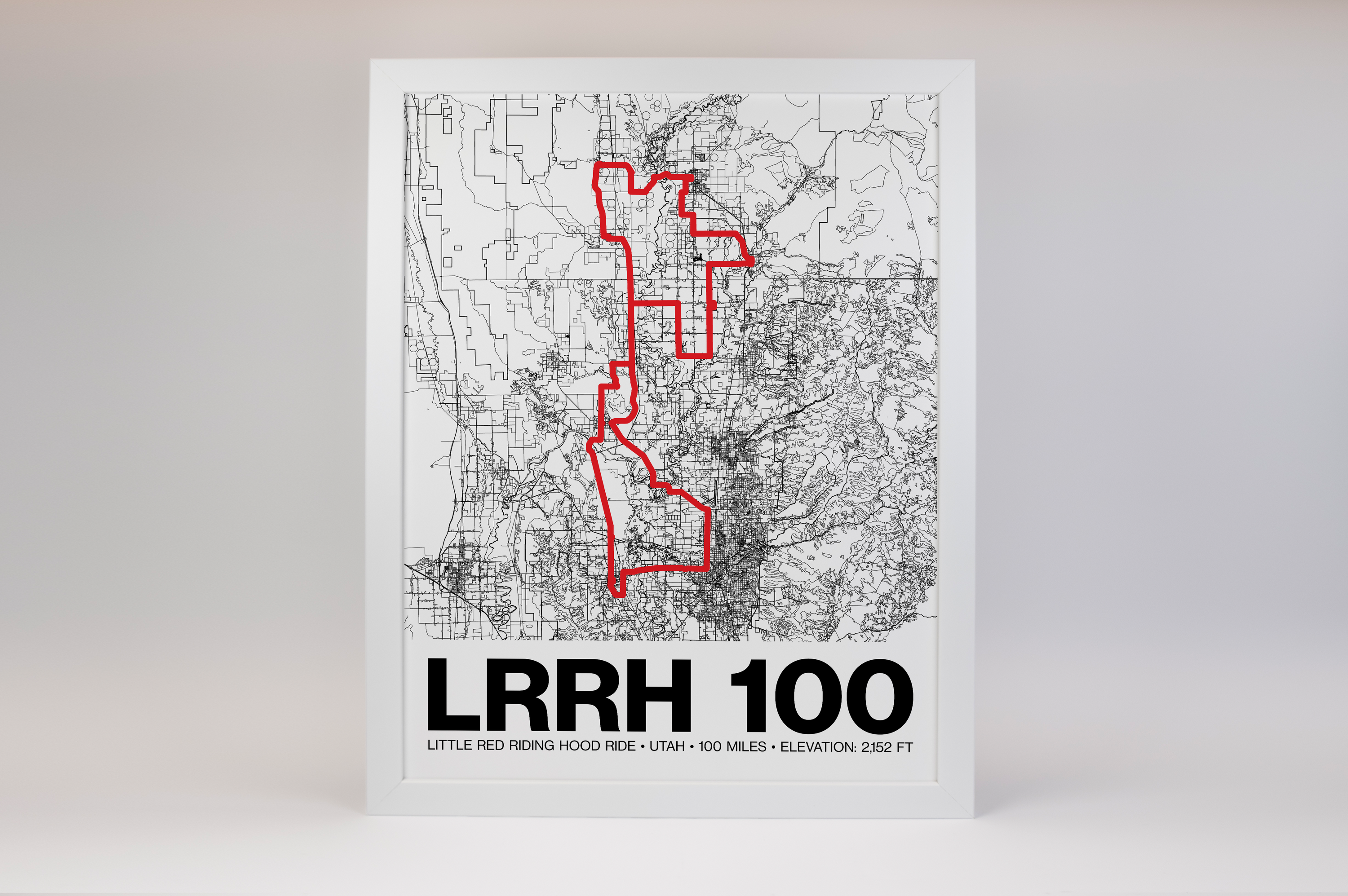 Little Red Riding Hood Ride 100 Miles Poster - Grid Style