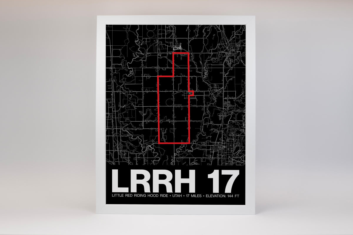 Little Red Riding Hood Ride 17 Miles Poster - Grid Style