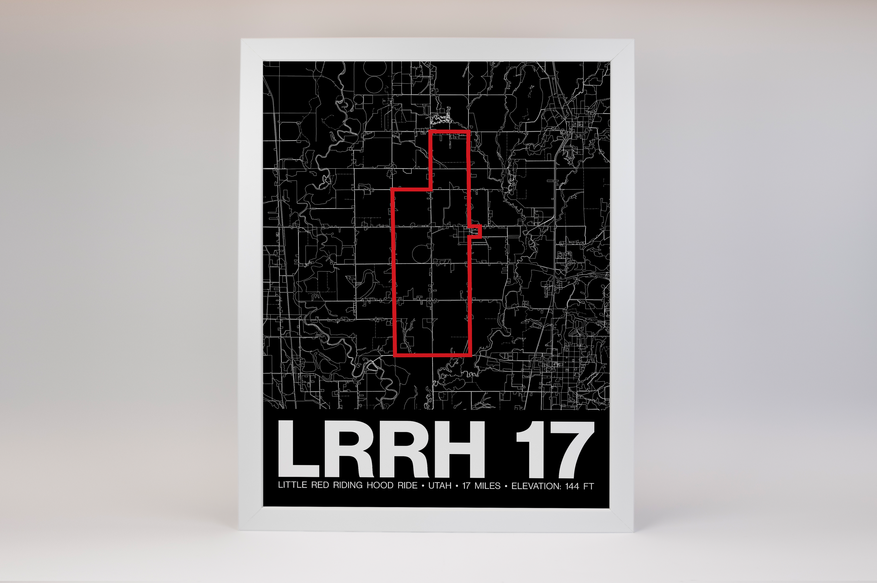 Little Red Riding Hood Ride 17 Miles Poster - Grid Style