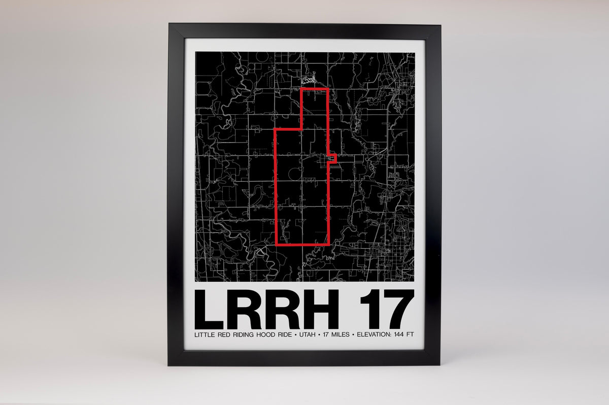 Little Red Riding Hood Ride 17 Miles Poster - Grid Style