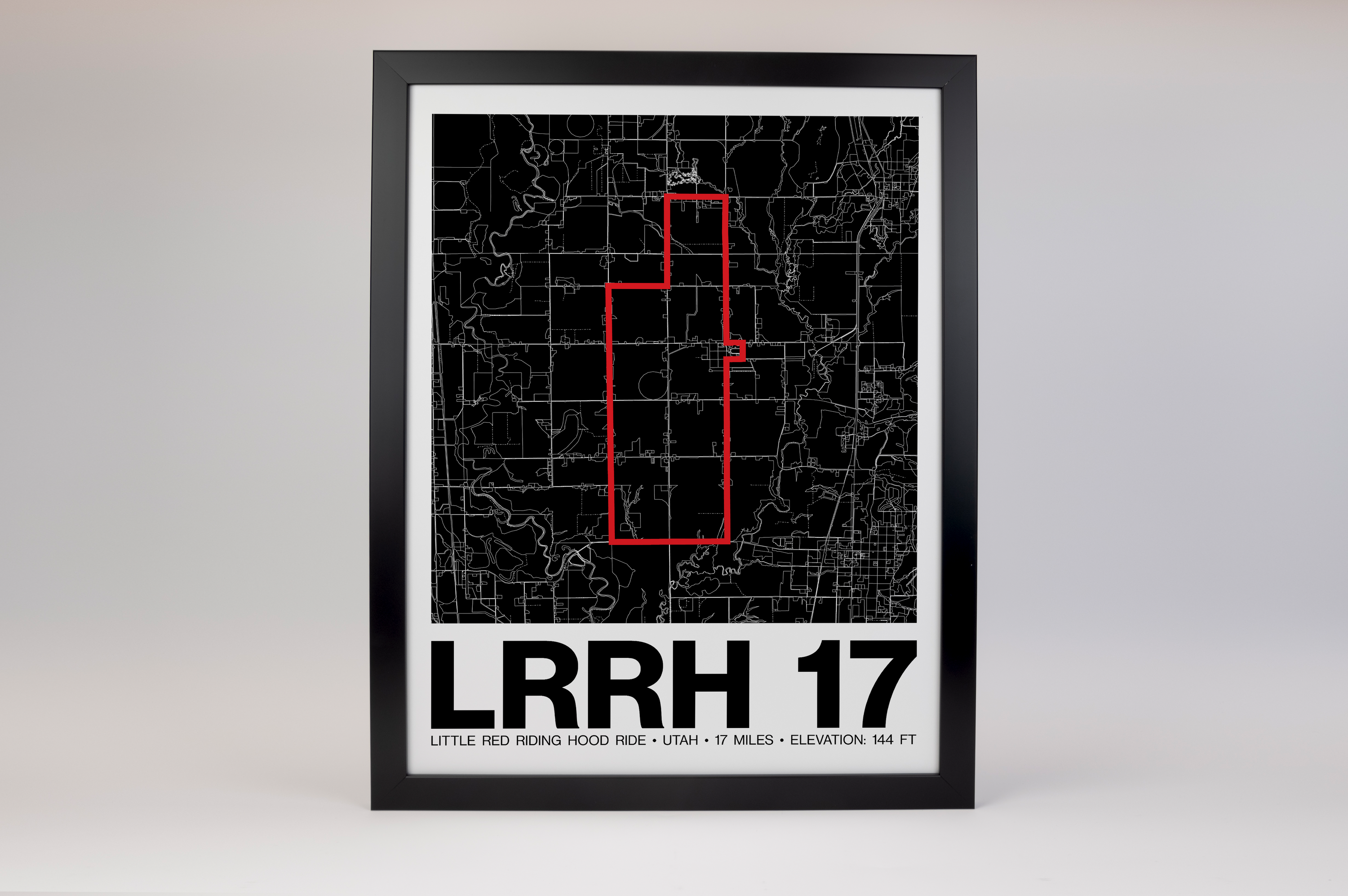 Little Red Riding Hood Ride 17 Miles Poster - Grid Style