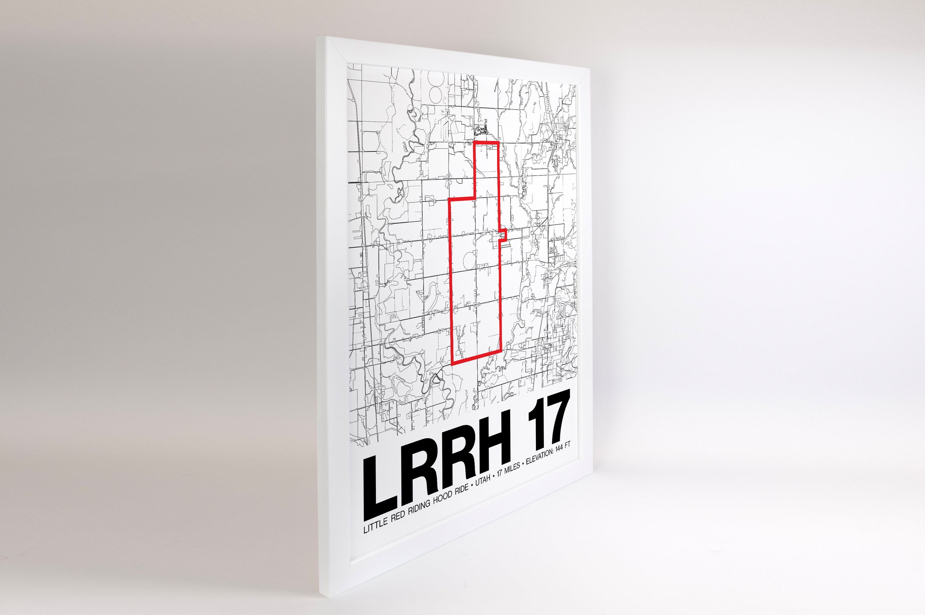 Little Red Riding Hood Ride 17 Miles Poster - Grid Style