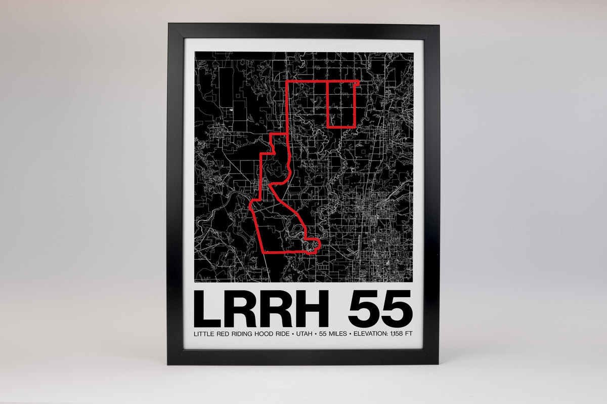 Little Red Riding Hood Ride 55 Miles Poster - Grid Style