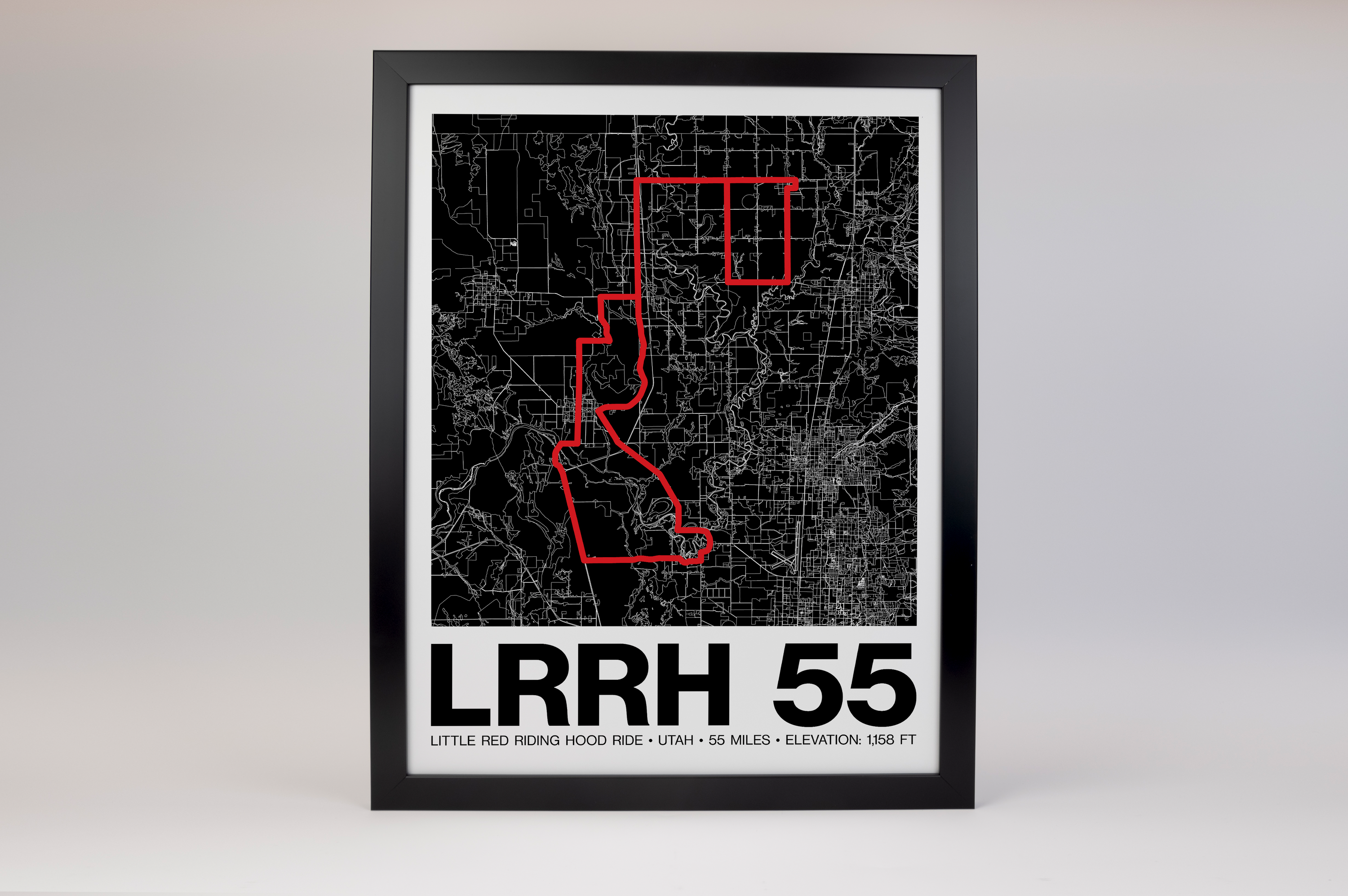 Little Red Riding Hood Ride 55 Miles Poster - Grid Style