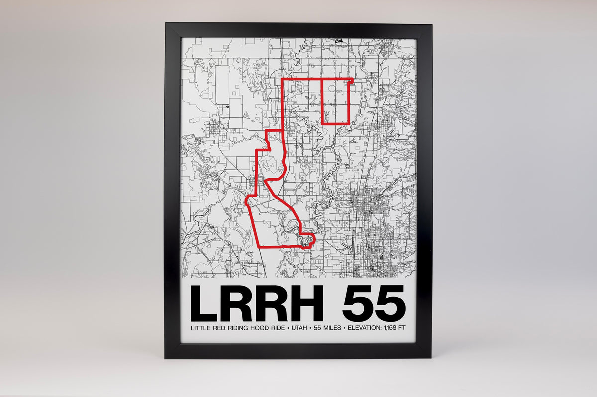 Little Red Riding Hood Ride 55 Miles Poster - Grid Style
