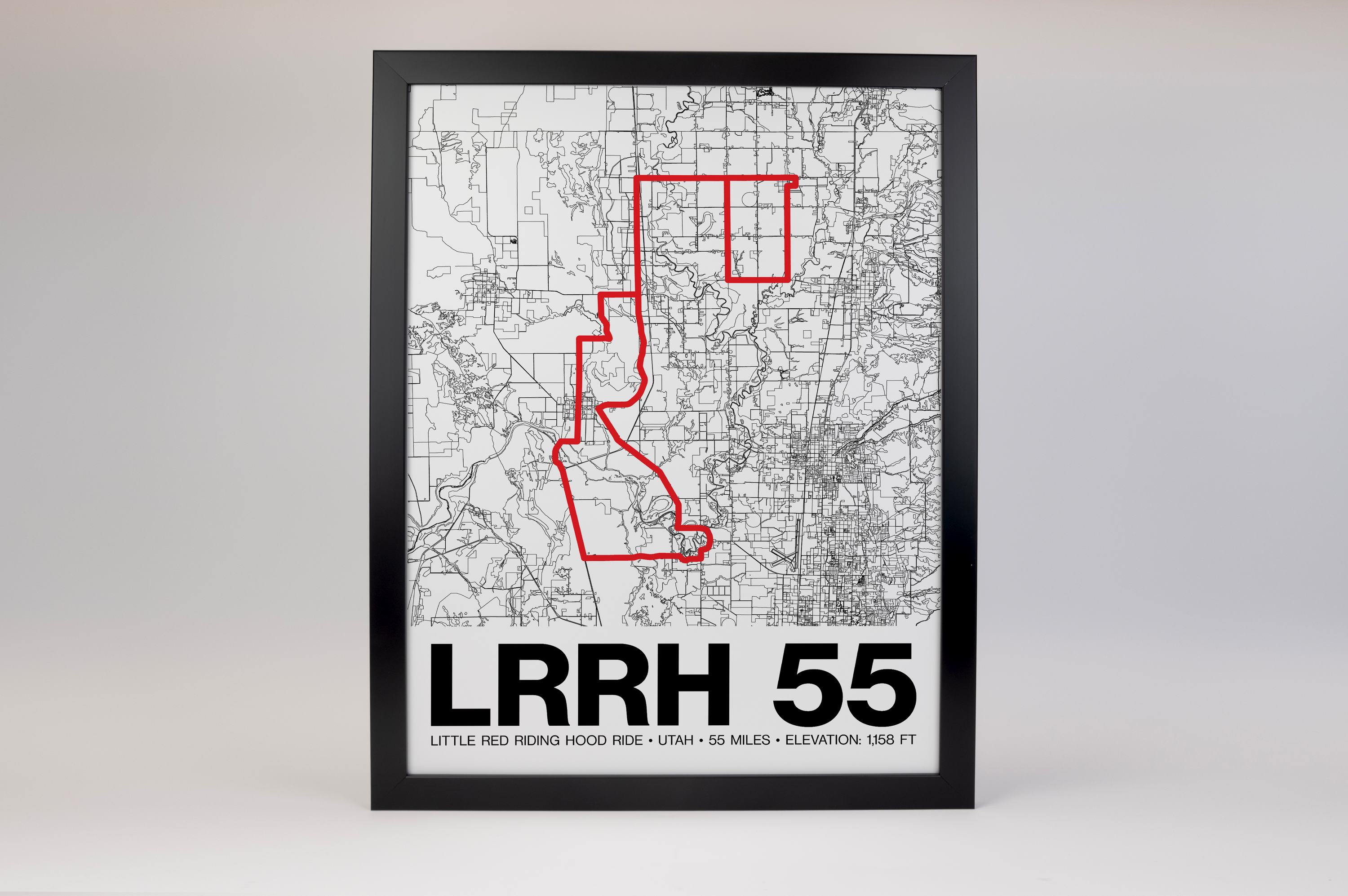 Little Red Riding Hood Ride 55 Miles Poster - Grid Style