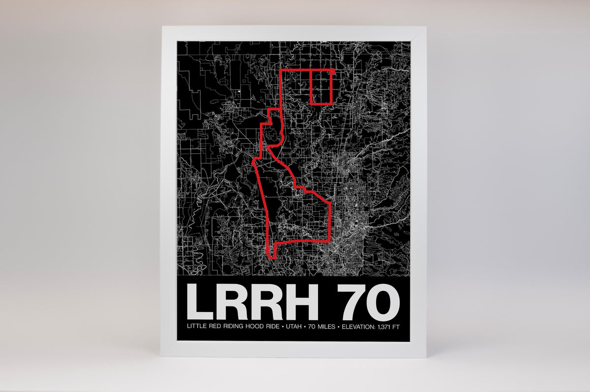 Little Red Riding Hood Ride 70 Miles Poster - Grid Style