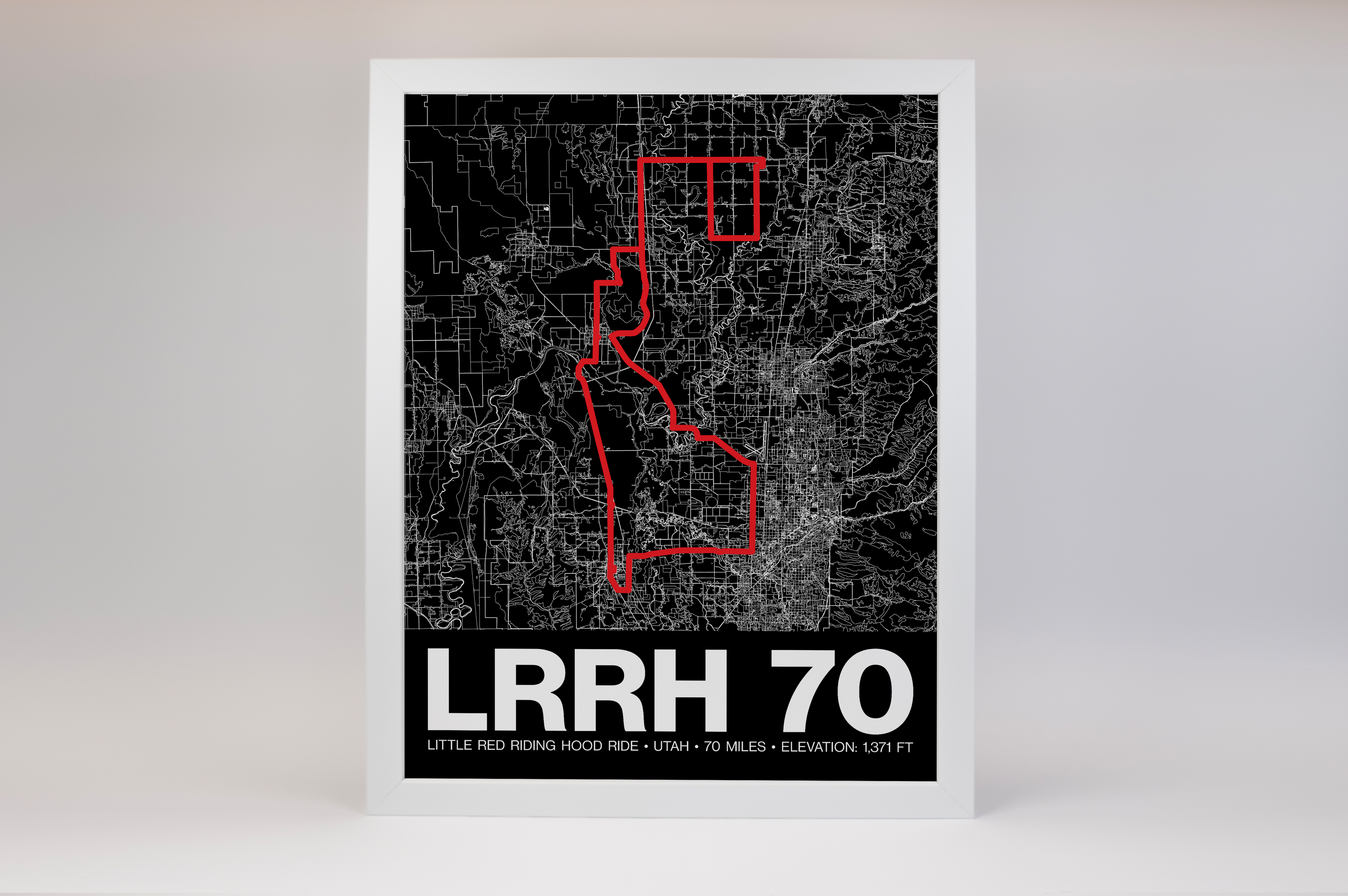 Little Red Riding Hood Ride 70 Miles Poster - Grid Style