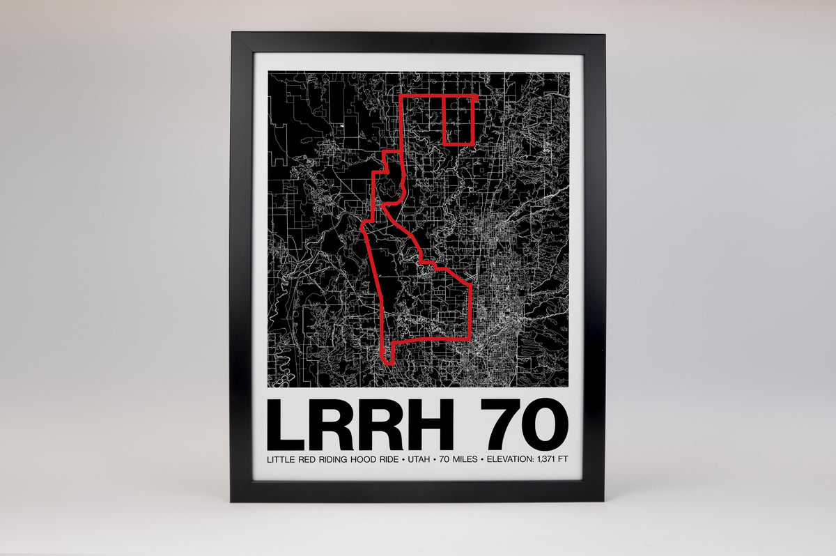 Little Red Riding Hood Ride 70 Miles Poster - Grid Style