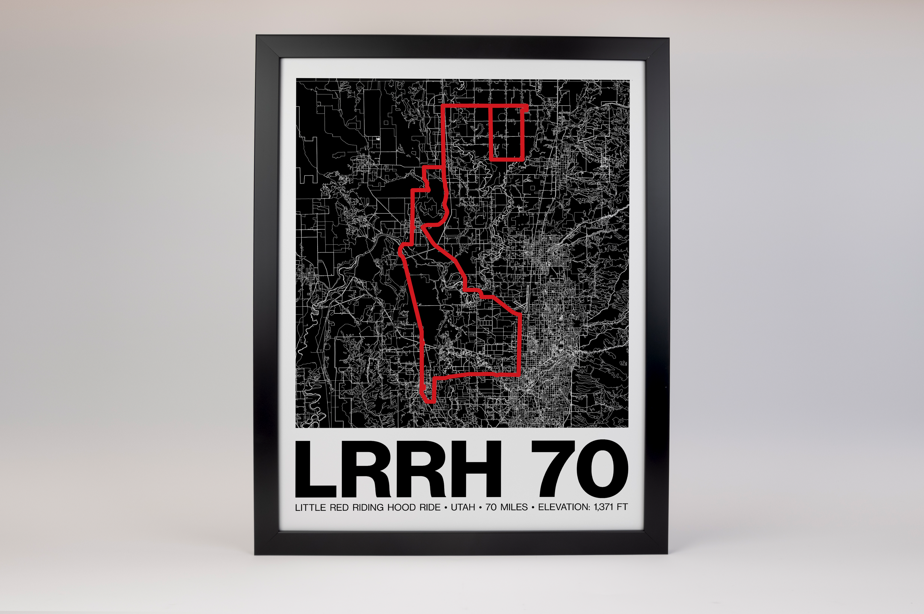 Little Red Riding Hood Ride 70 Miles Poster - Grid Style