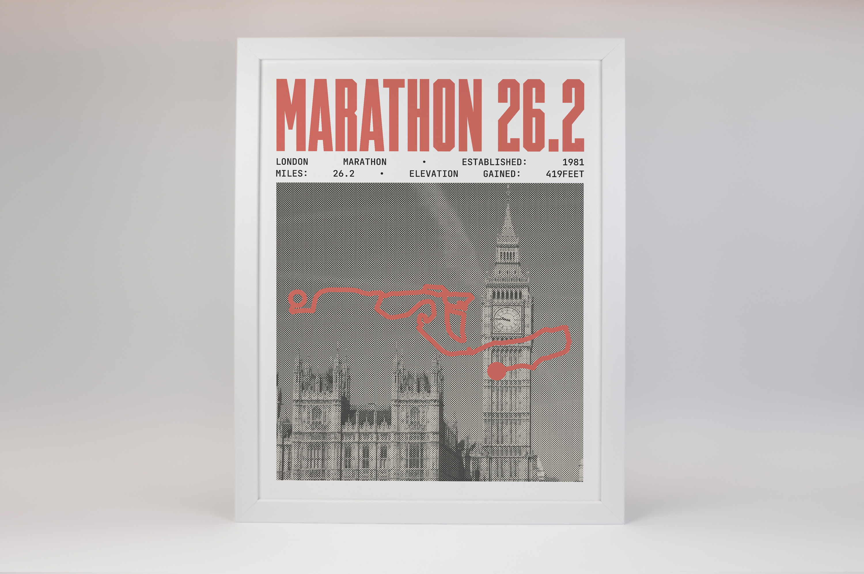 London Marathon Poster