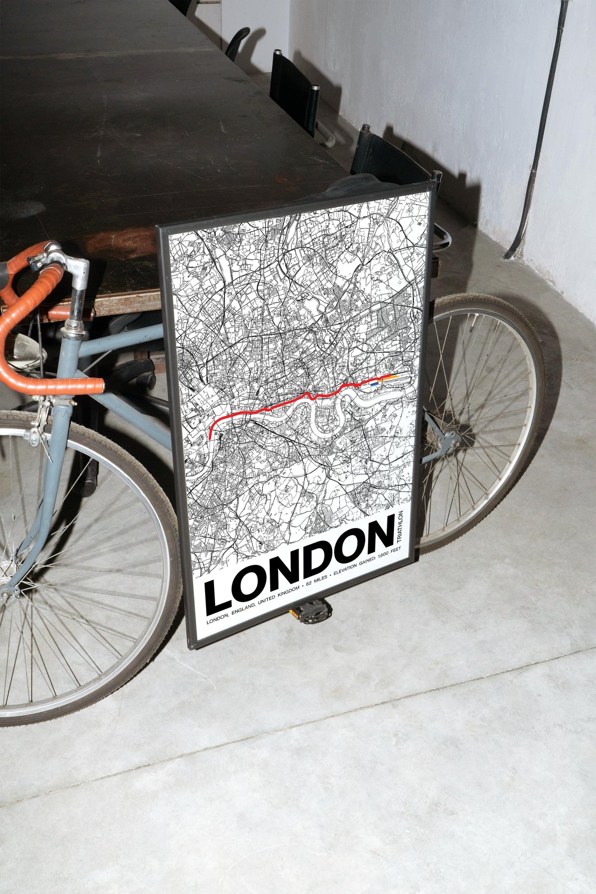 London Triathlon Poster - Grid Style
