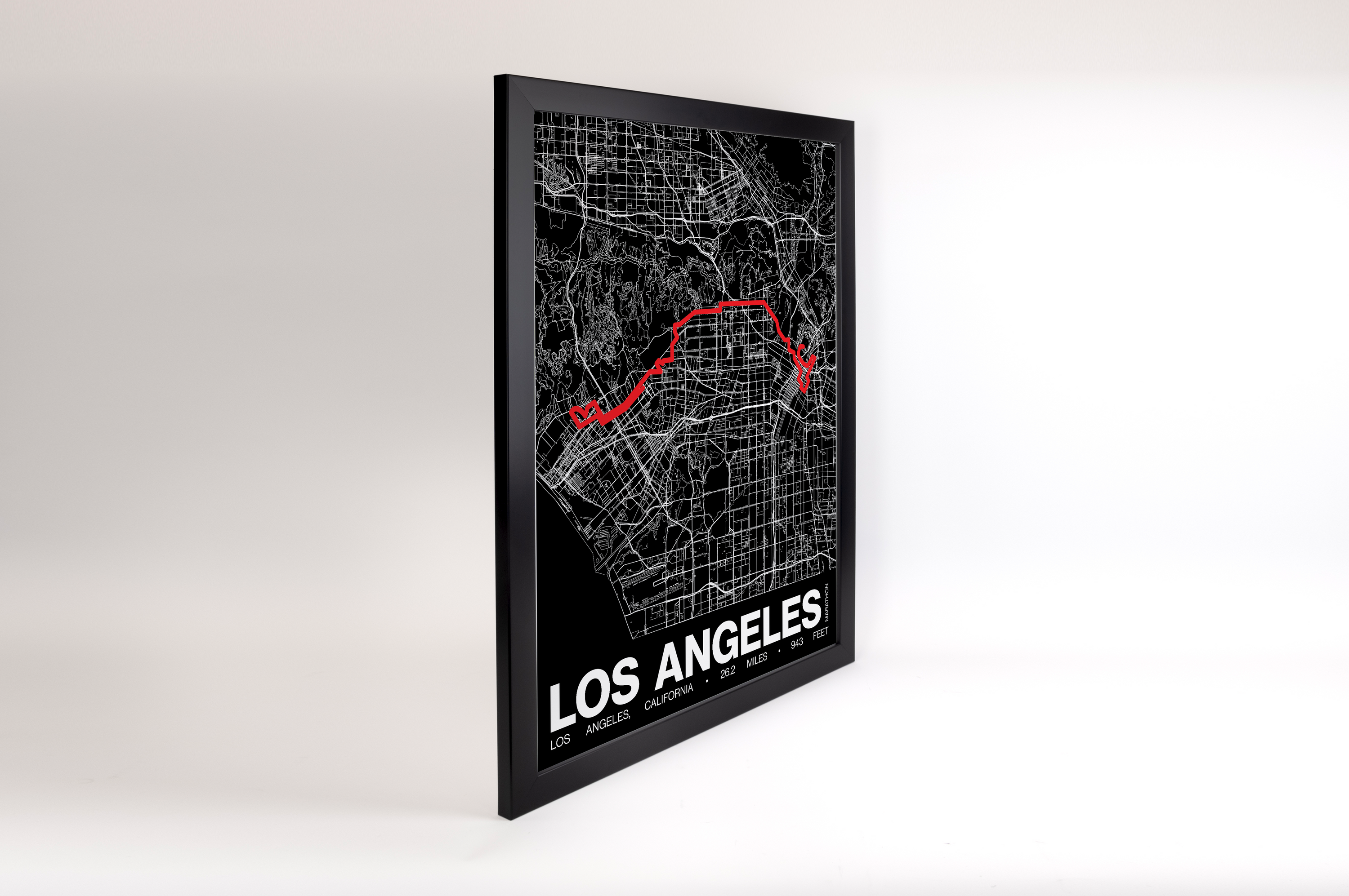 Los Angeles Marathon Poster - Grid Style