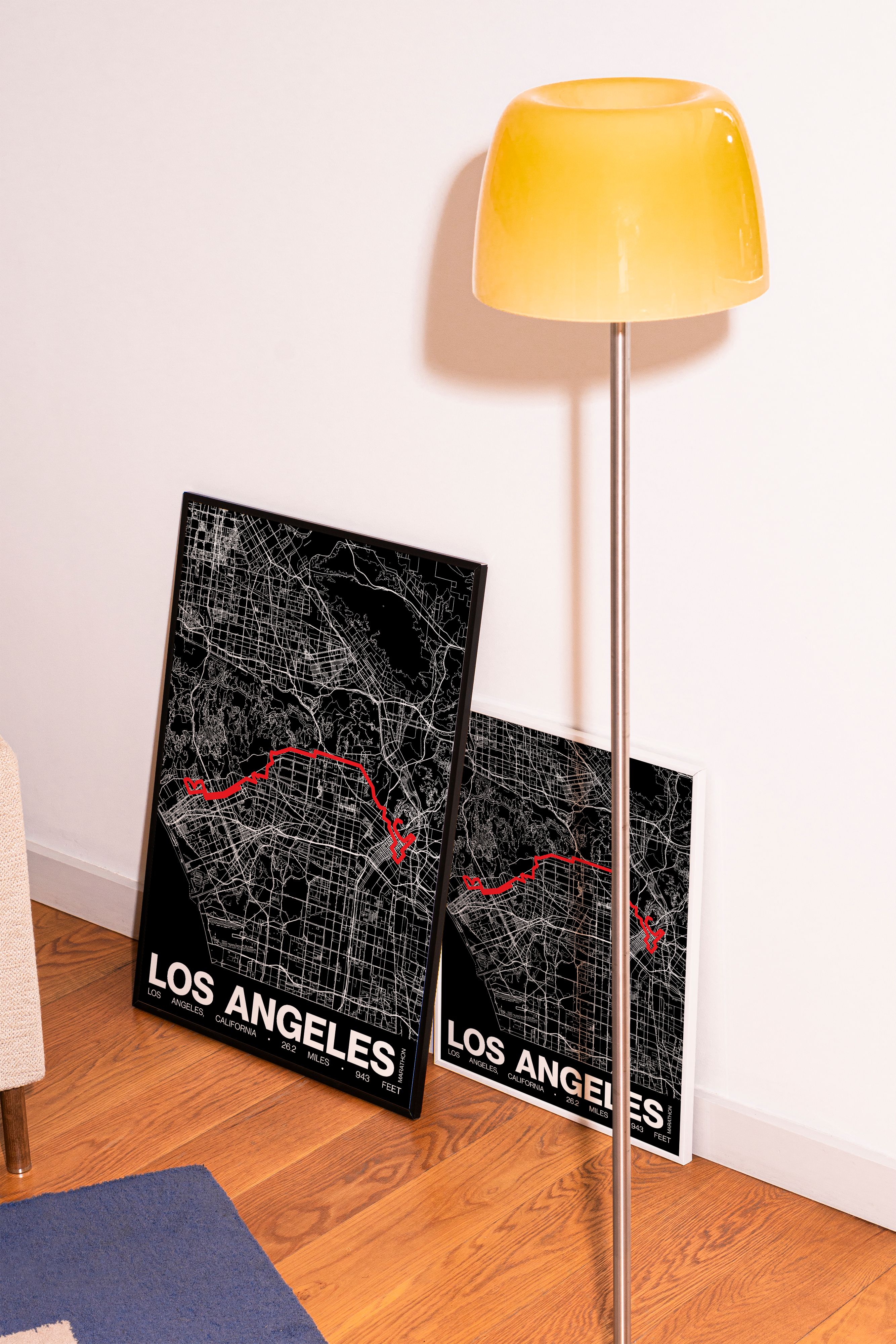Los Angeles Marathon Poster - Grid Style