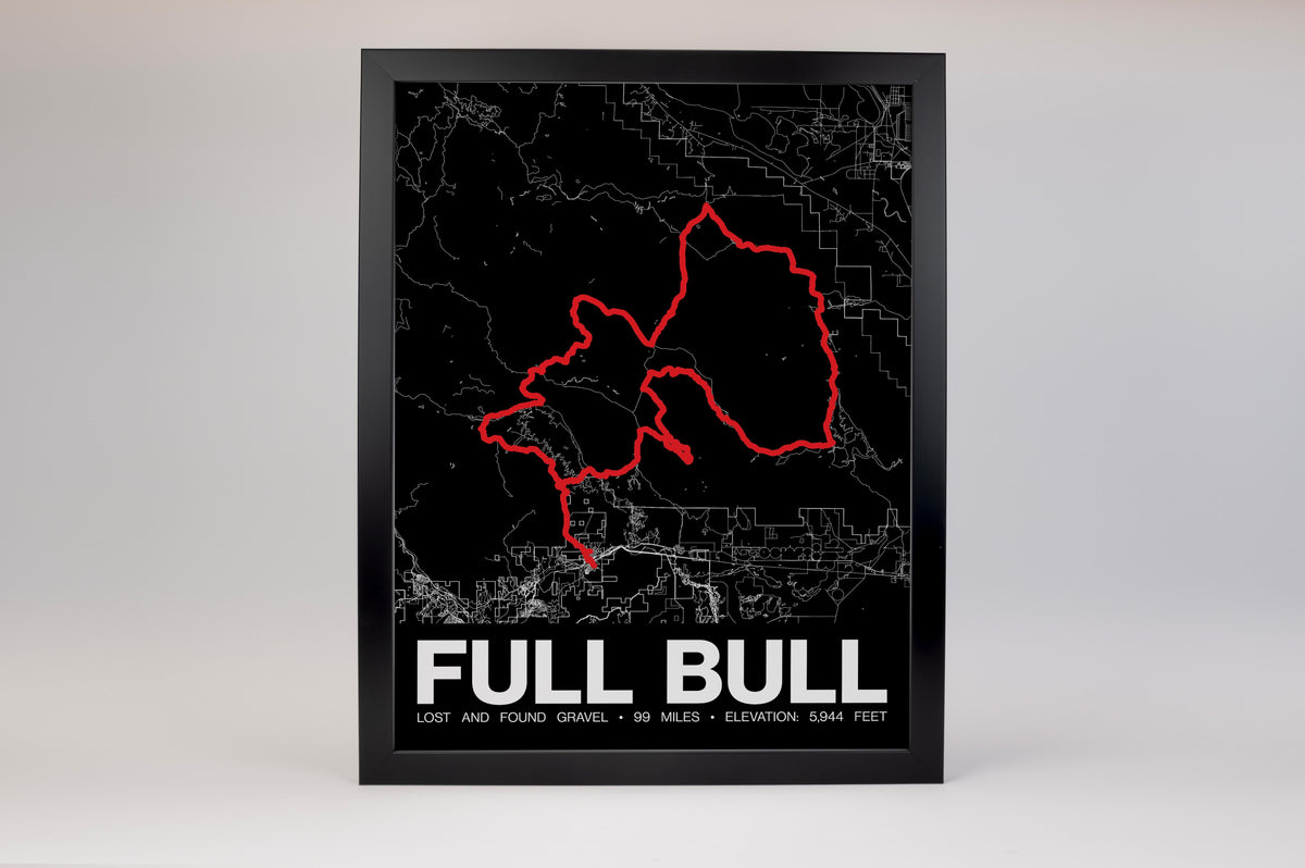 Lost and Found Gravel FULL BULL Poster - Grid Style