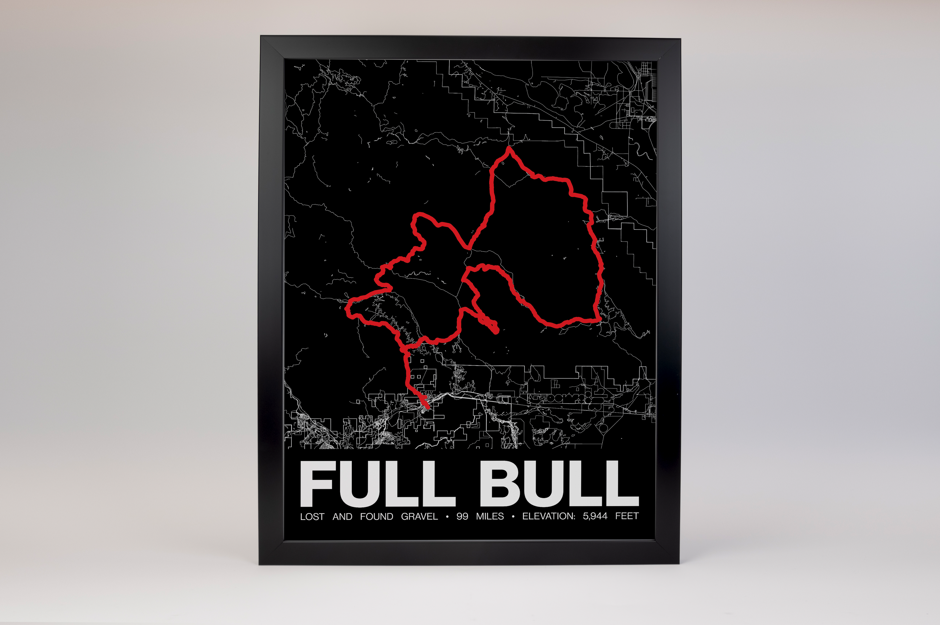 Lost and Found Gravel FULL BULL Poster - Grid Style