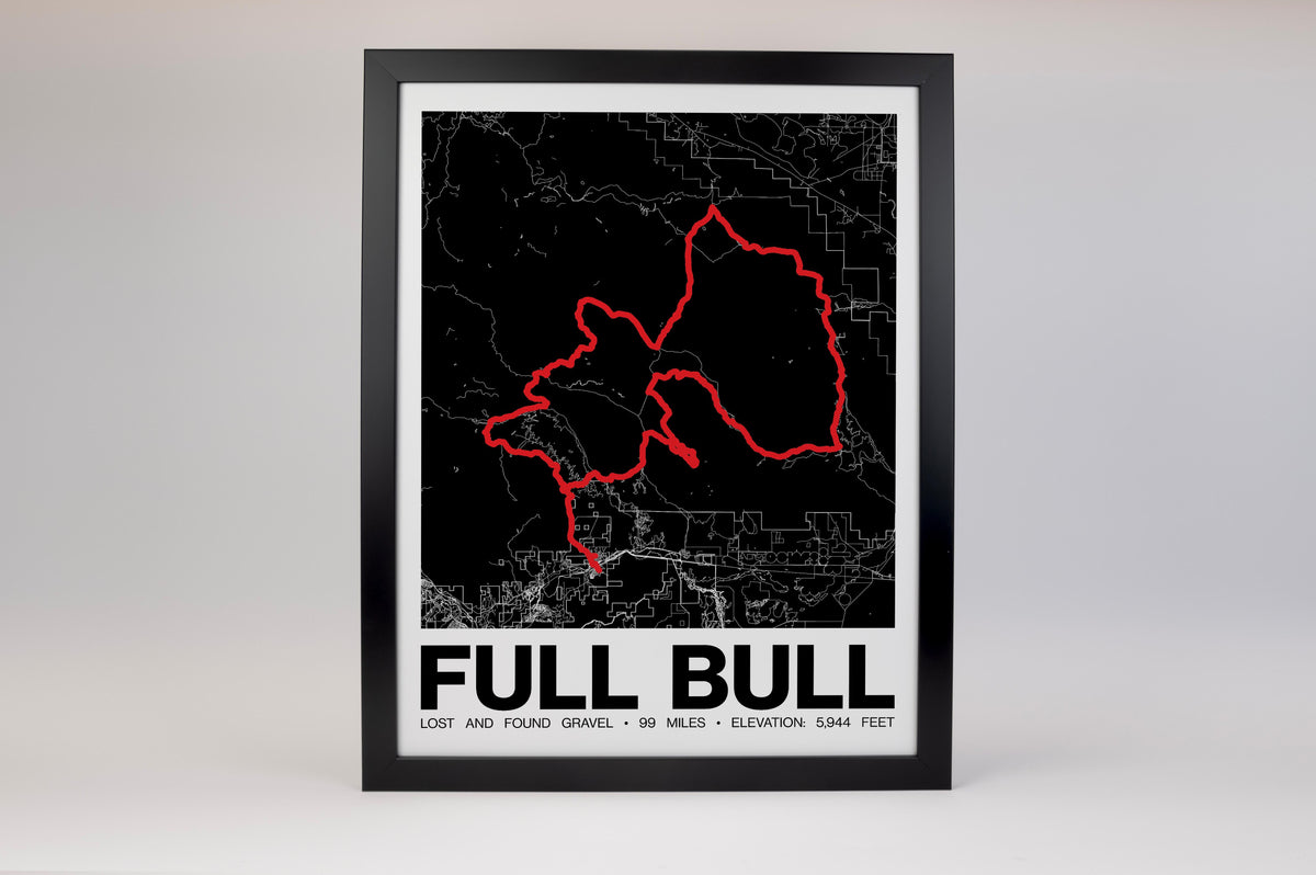 Lost and Found Gravel FULL BULL Poster - Grid Style