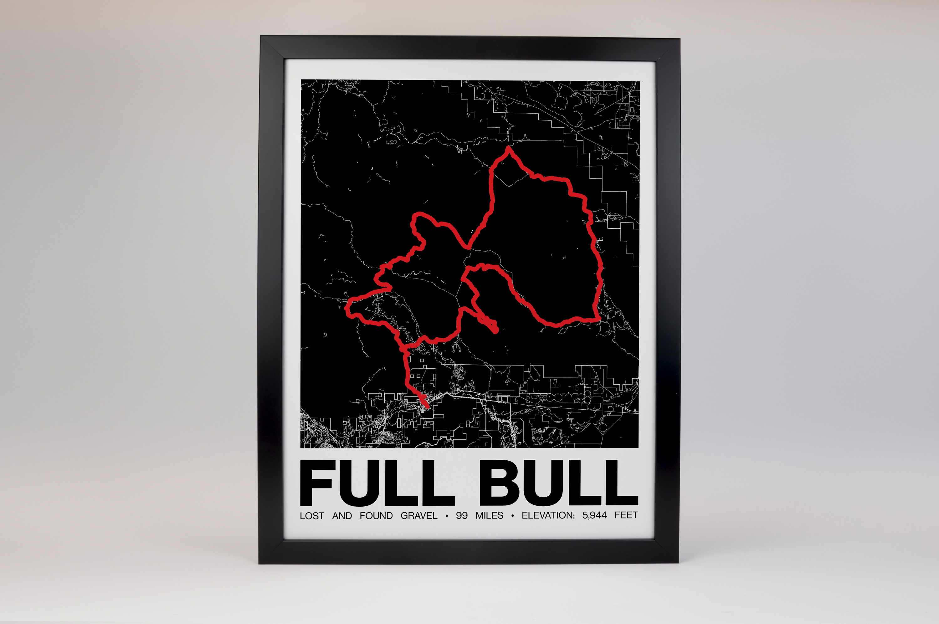 Lost and Found Gravel FULL BULL Poster - Grid Style