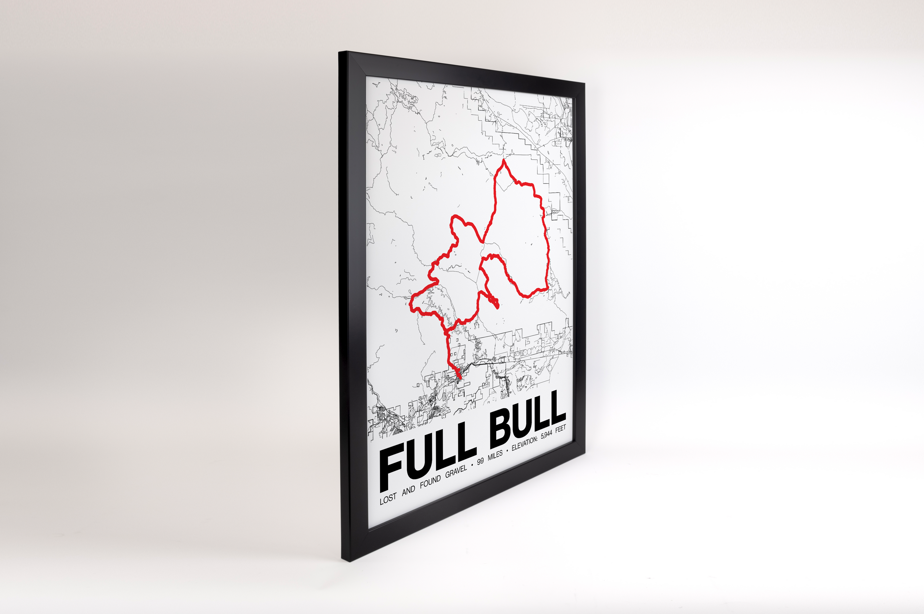 Lost and Found Gravel FULL BULL Poster - Grid Style