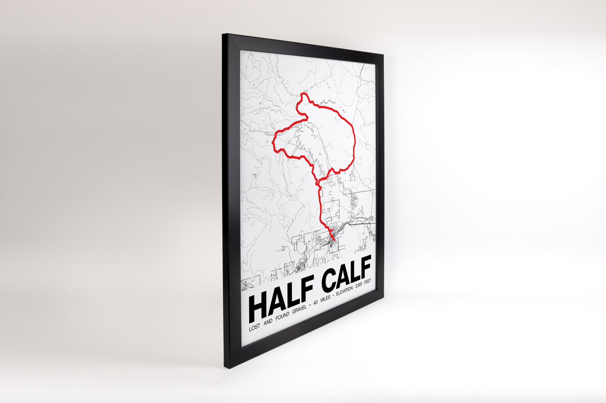 Lost and Found Gravel HALF CALF Poster - Grid Style