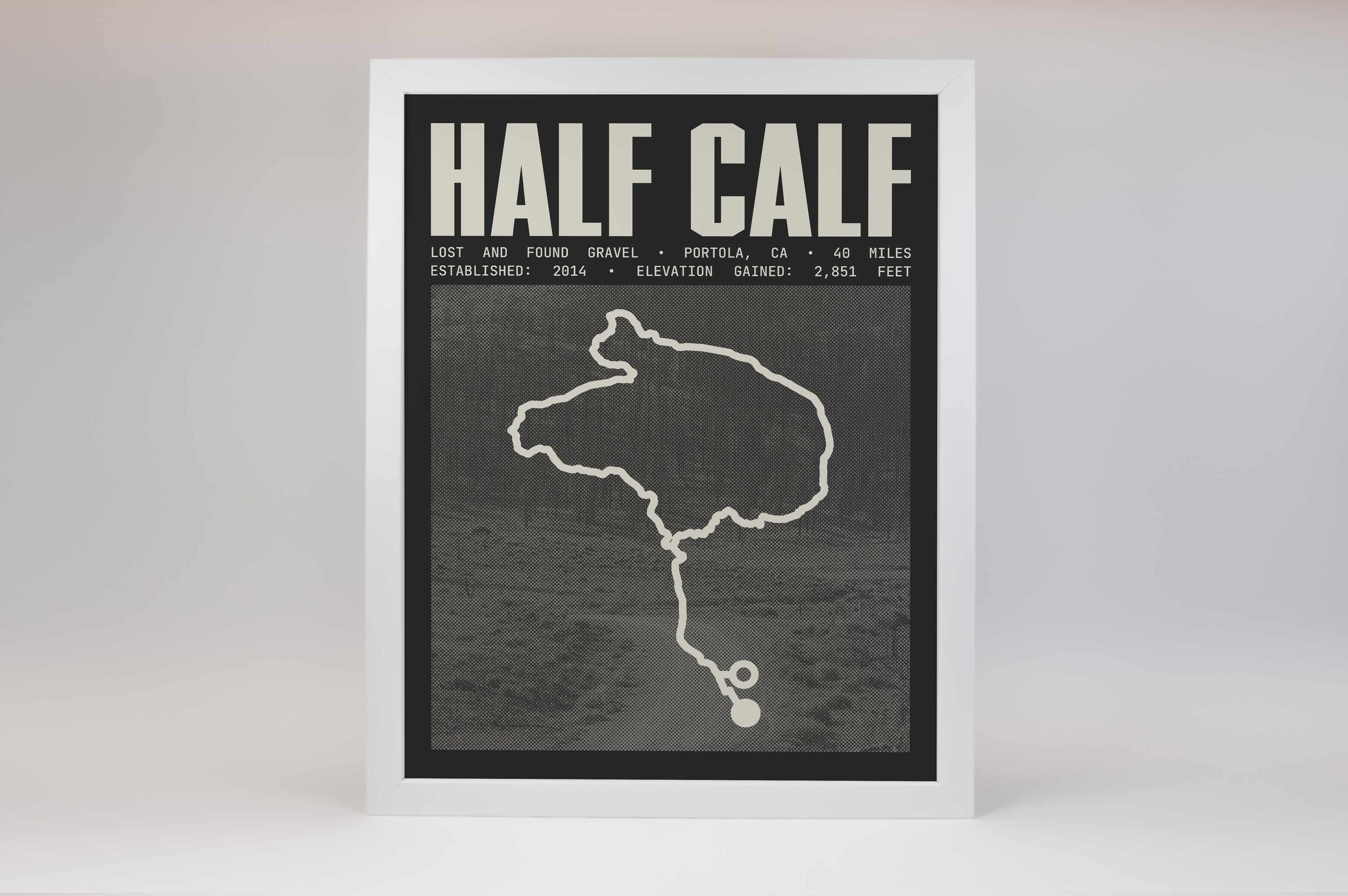 Lost and Found Gravel - HALF CALF Poster