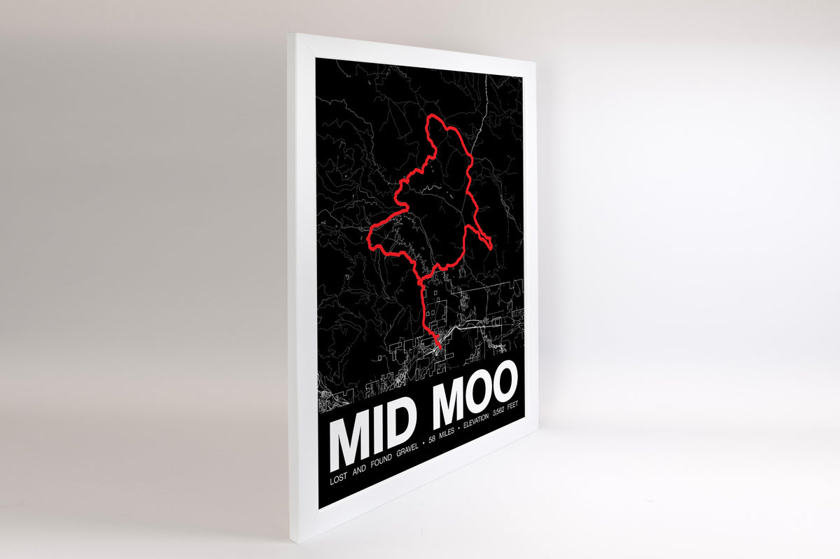 Lost and Found Gravel MID MOO Poster - Grid Style