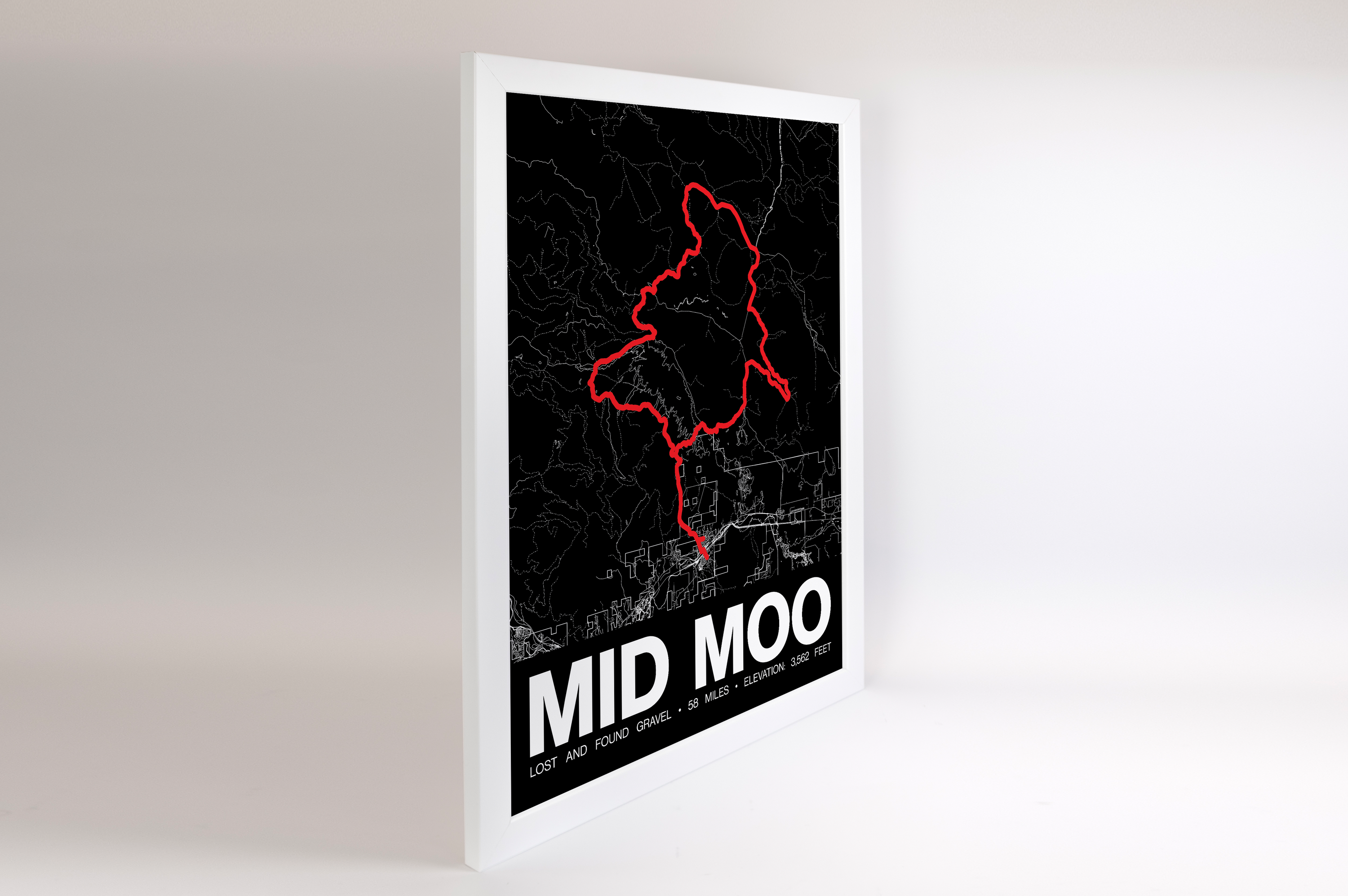Lost and Found Gravel MID MOO Poster - Grid Style