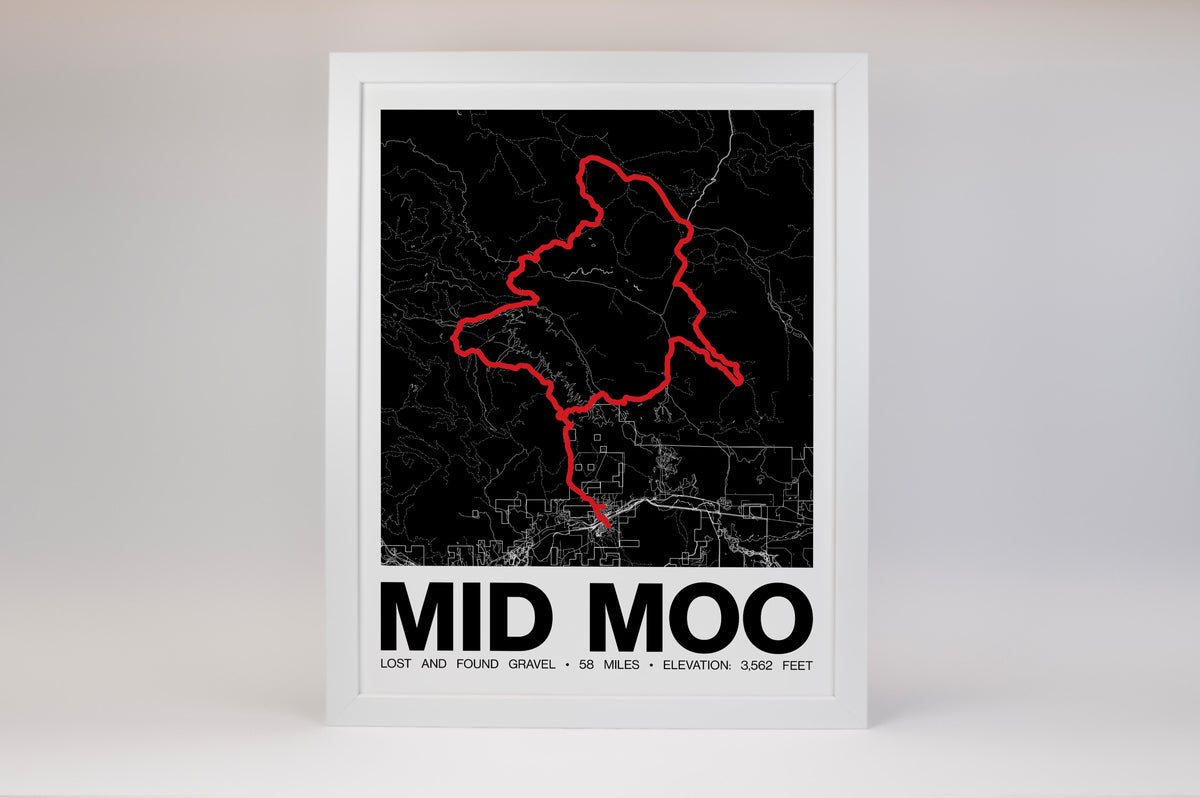 Lost and Found Gravel MID MOO Poster - Grid Style