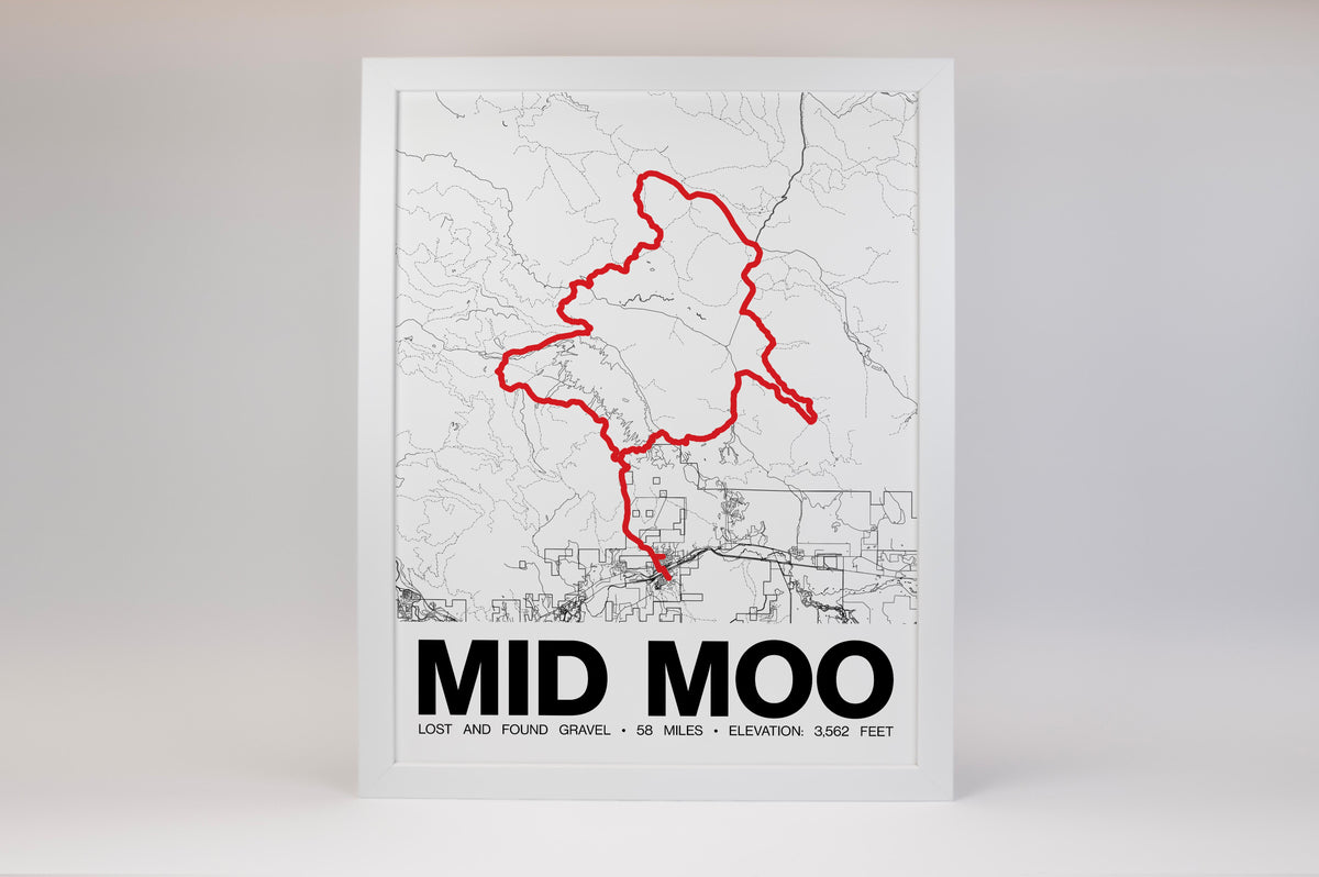 Lost and Found Gravel MID MOO Poster - Grid Style