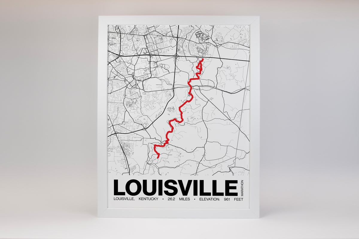 Louisville Marathon Poster - Grid Style