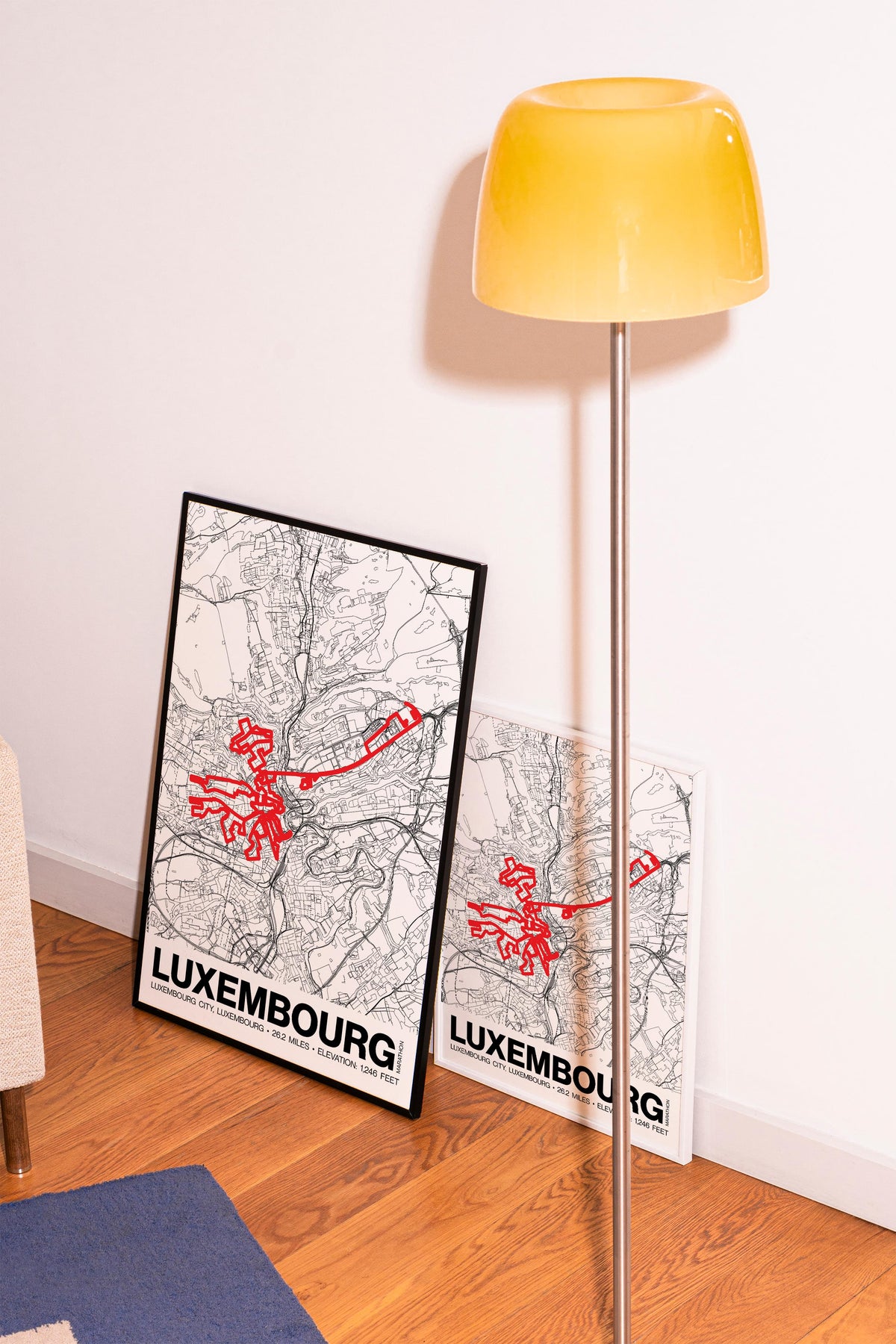 Luxembourg Marathon Poster - Grid Style