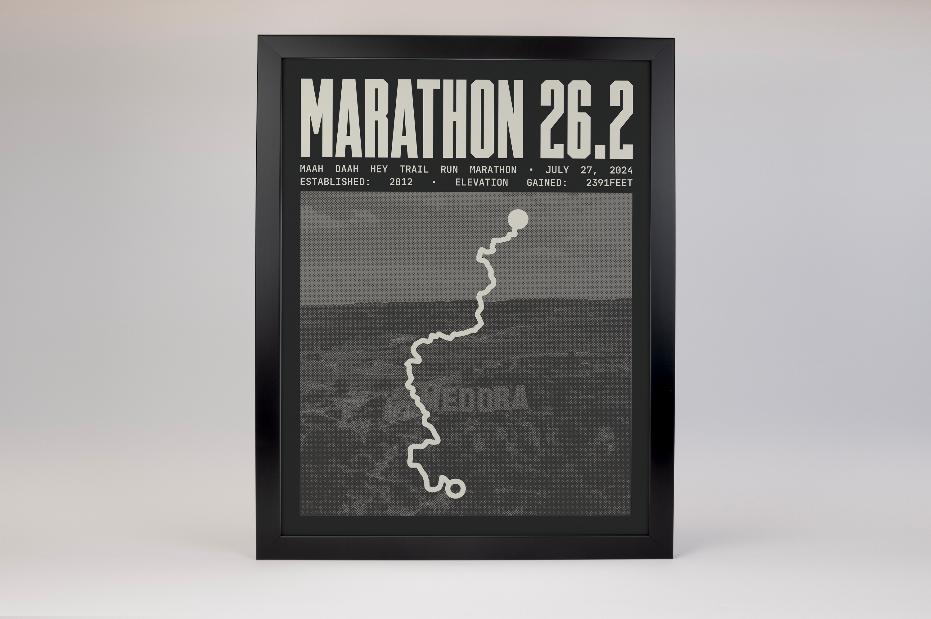 Maah Daah Hey Trail Run Marathon Poster