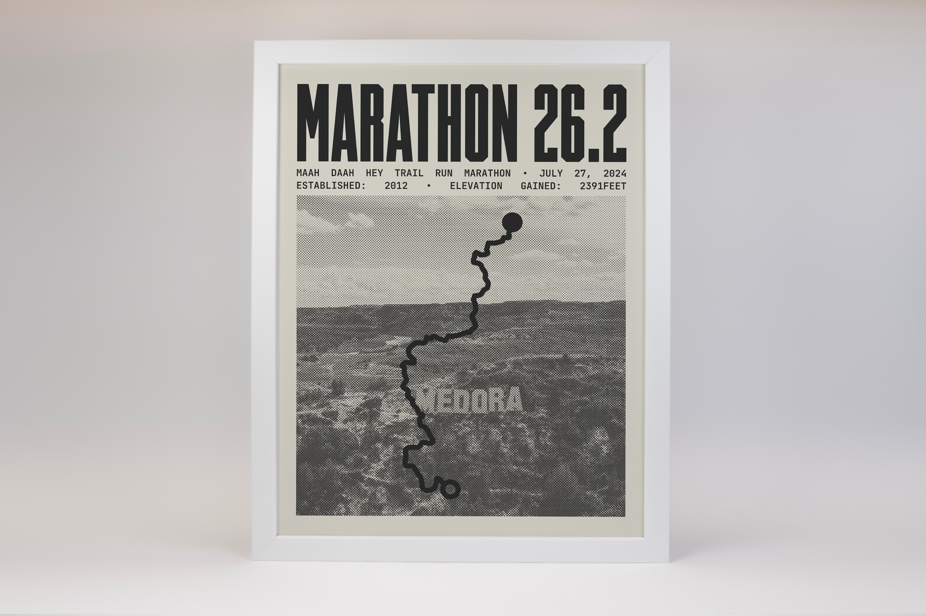 Maah Daah Hey Trail Run Marathon Poster