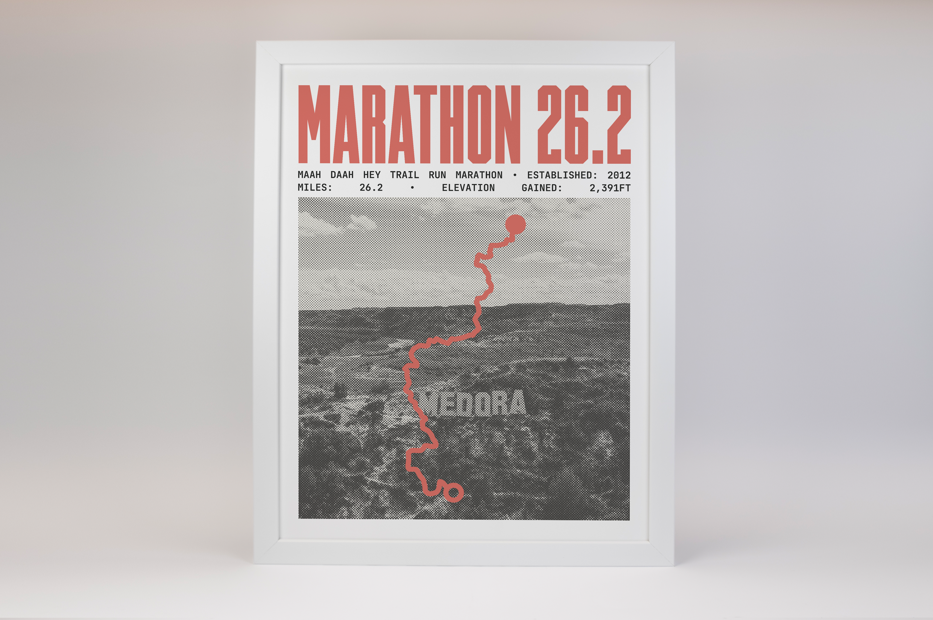 Maah Daah Hey Trail Run Marathon Poster