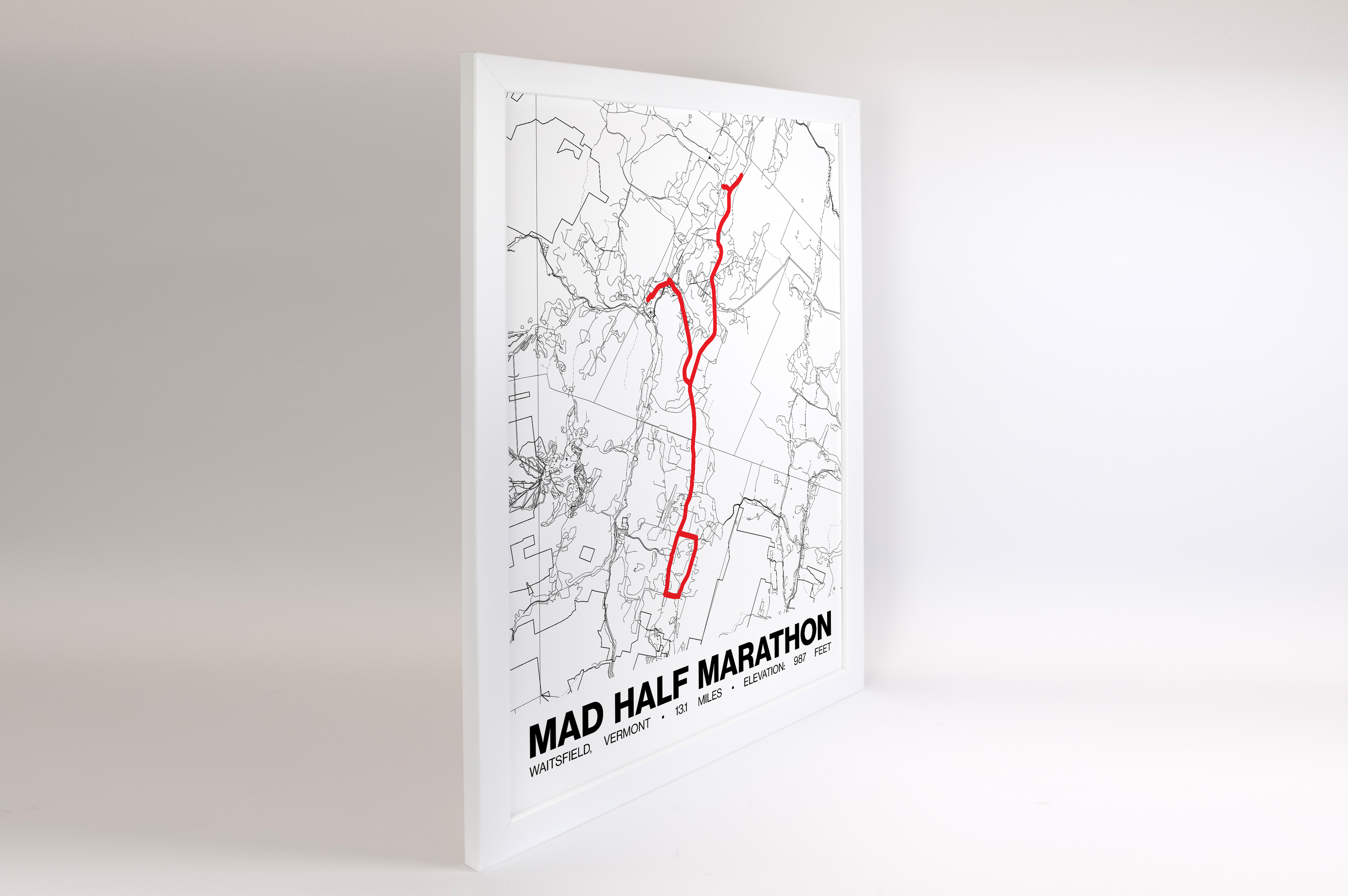 Mad Half Marathon Poster - Grid Style