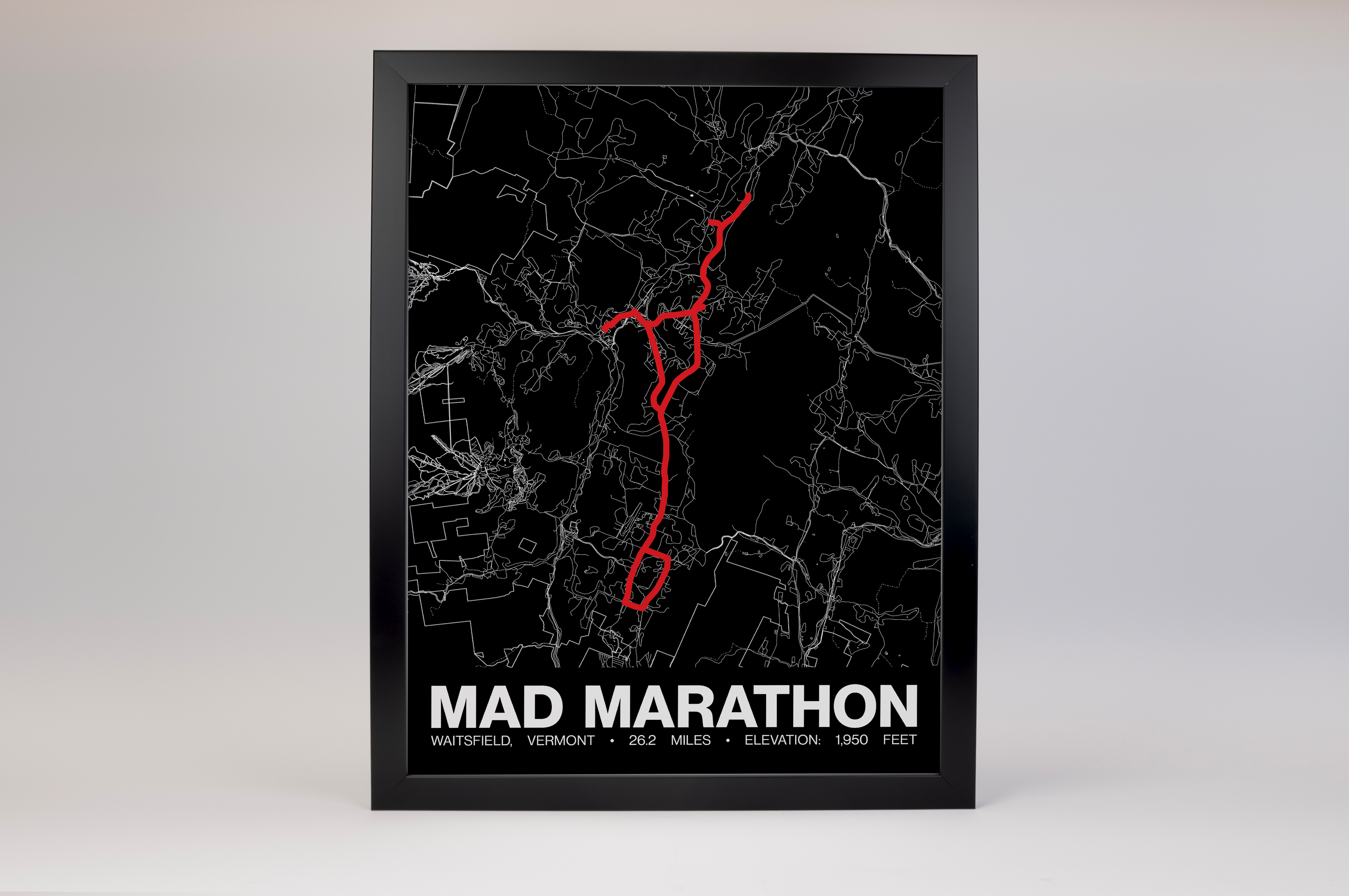 Mad Marathon Poster - Grid Style