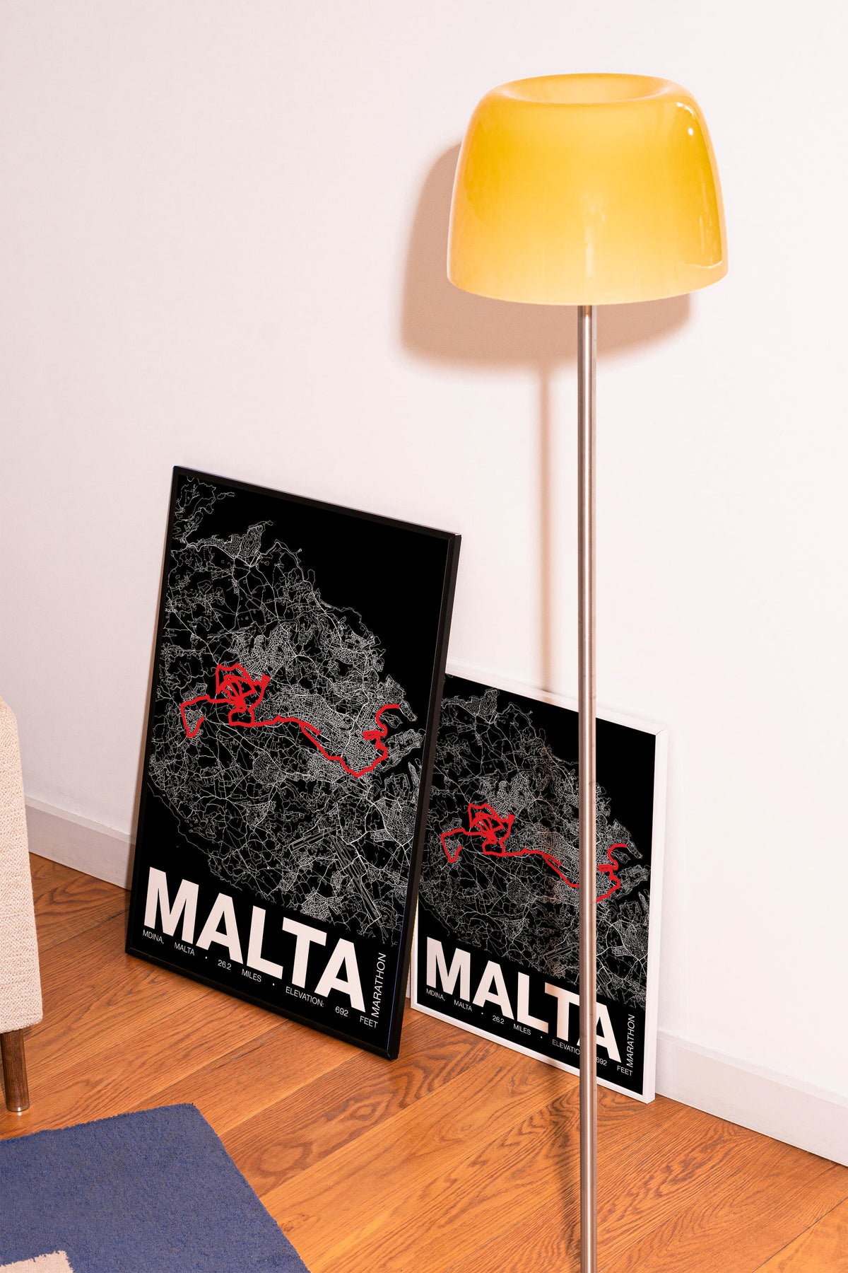 Malta Marathon Poster - Grid Style