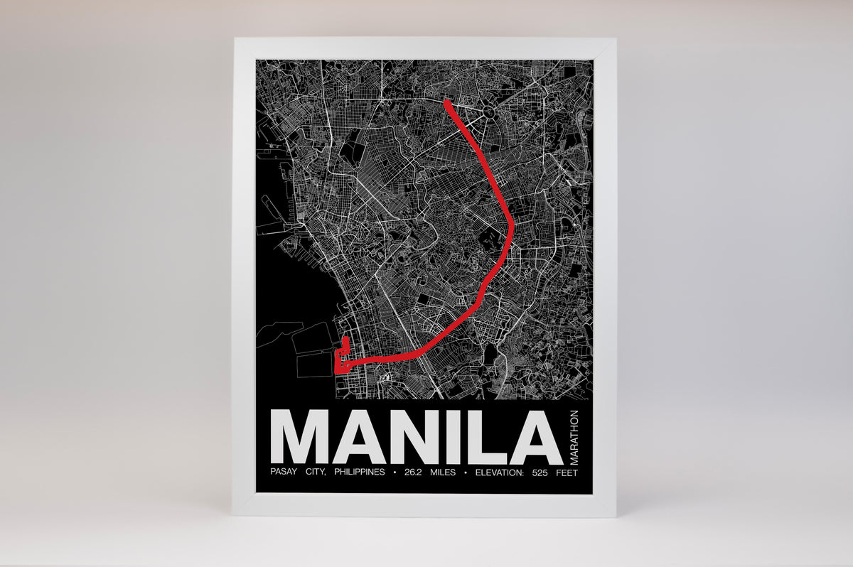 Manila Marathon Poster - Grid Style