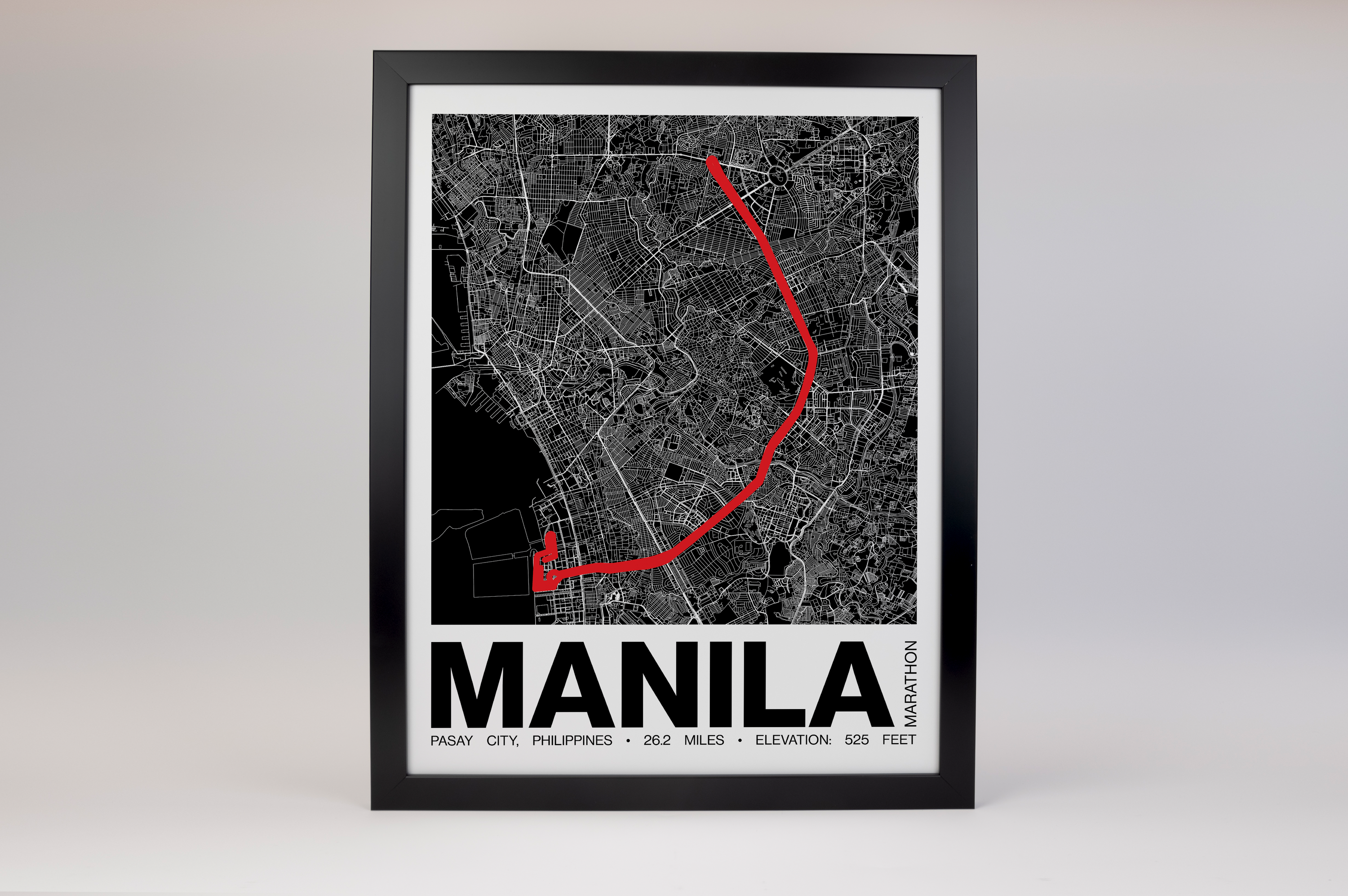 Manila Marathon Poster - Grid Style