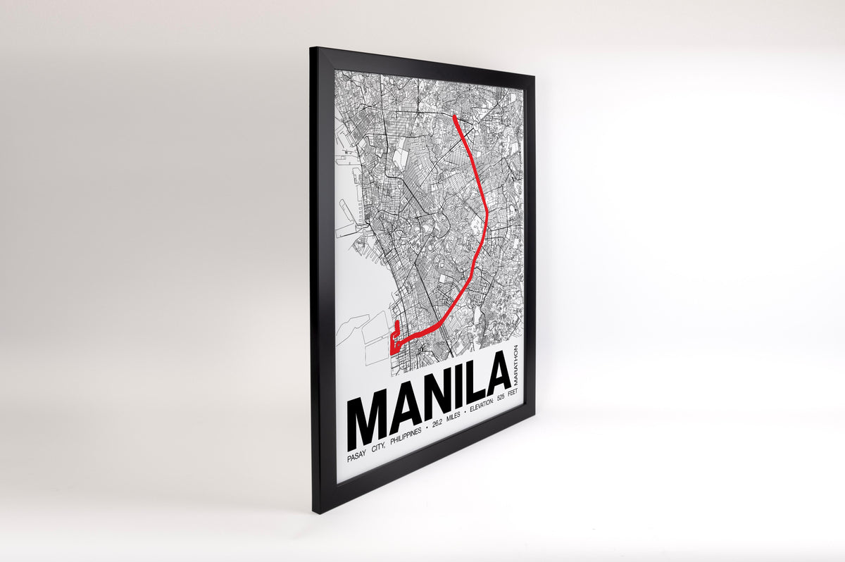 Manila Marathon Poster - Grid Style